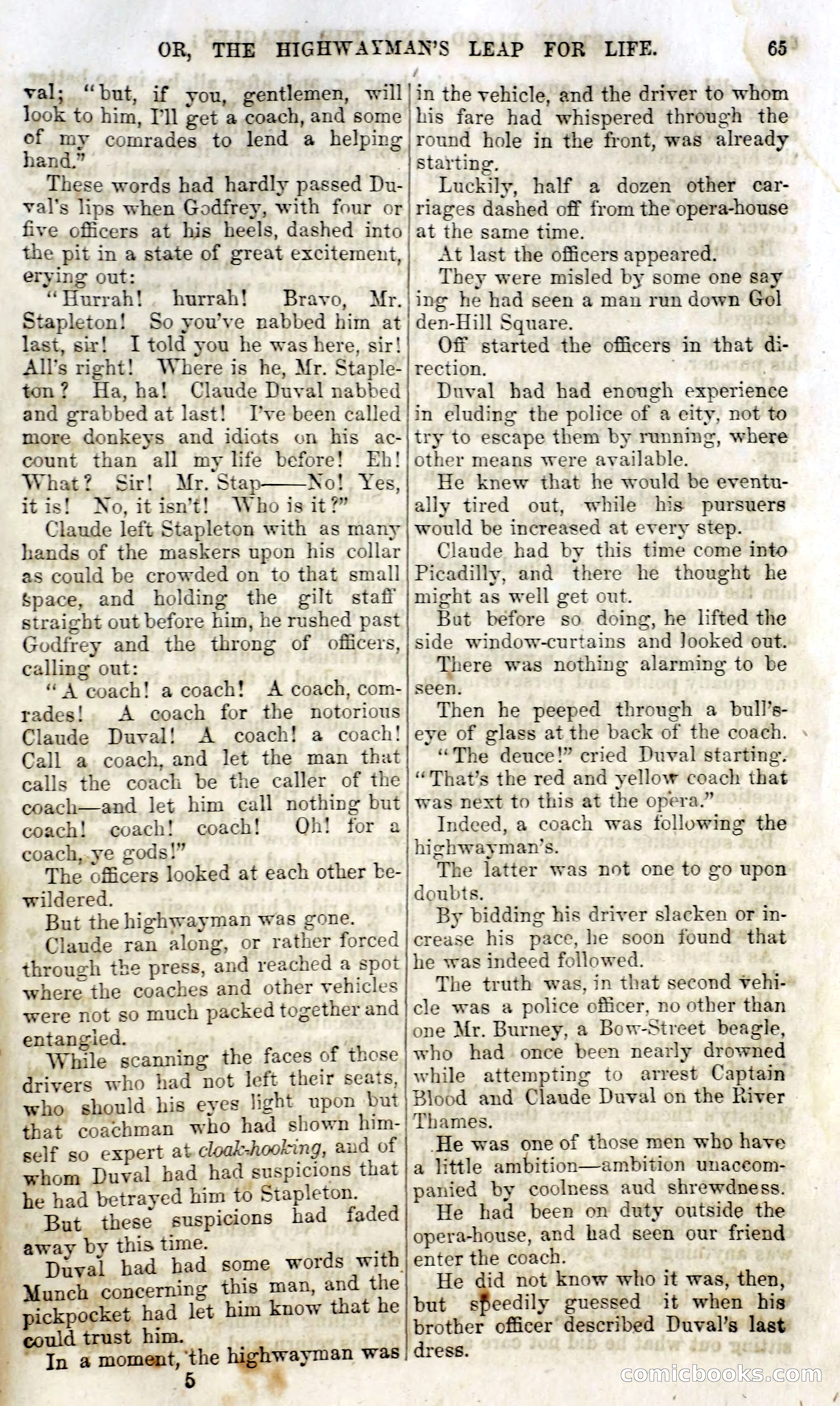 Captain Blood and the Beagles; or, The Highwayman's Leap for Life — page 49 of 82