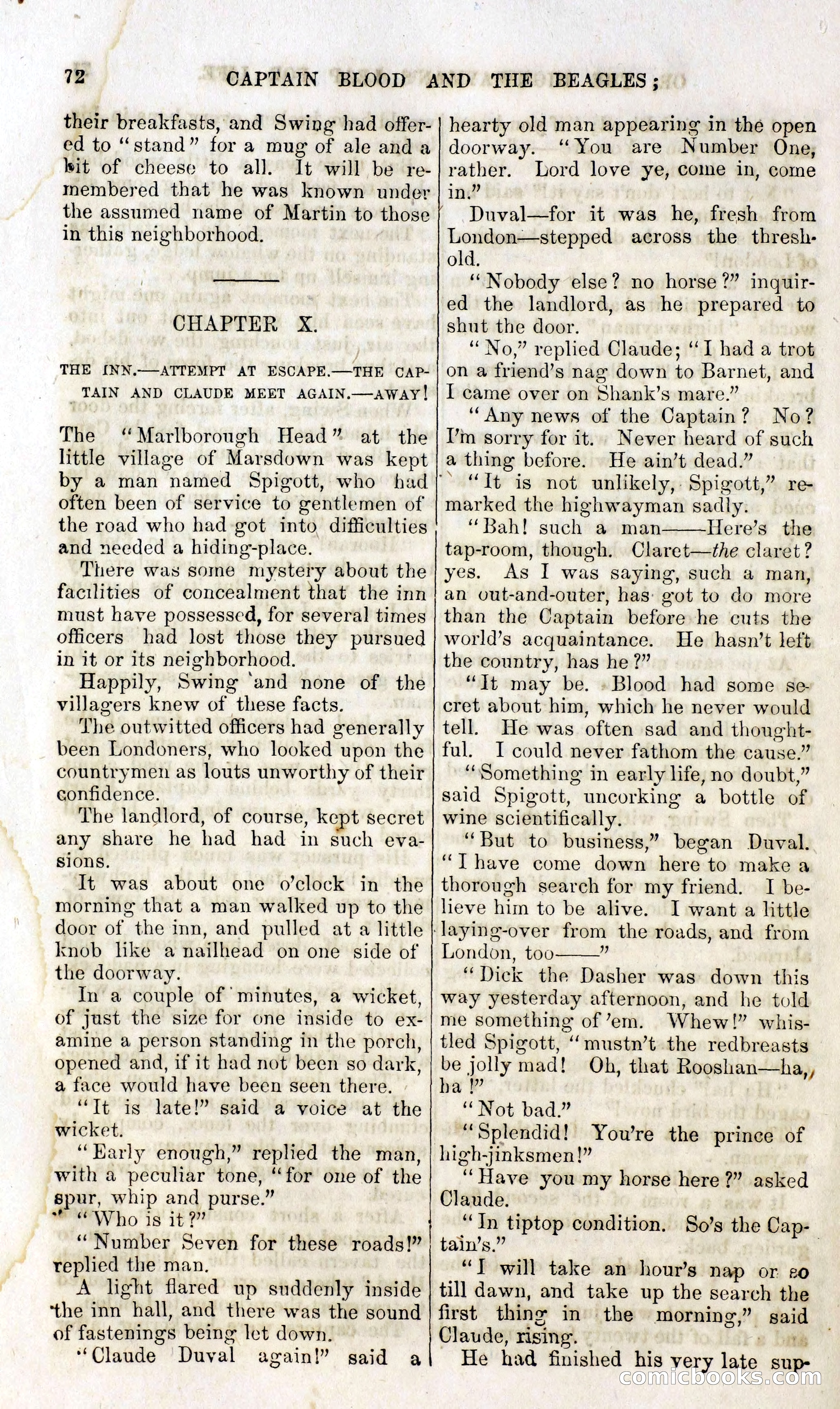 Captain Blood and the Beagles; or, The Highwayman's Leap for Life — page 56 of 82
