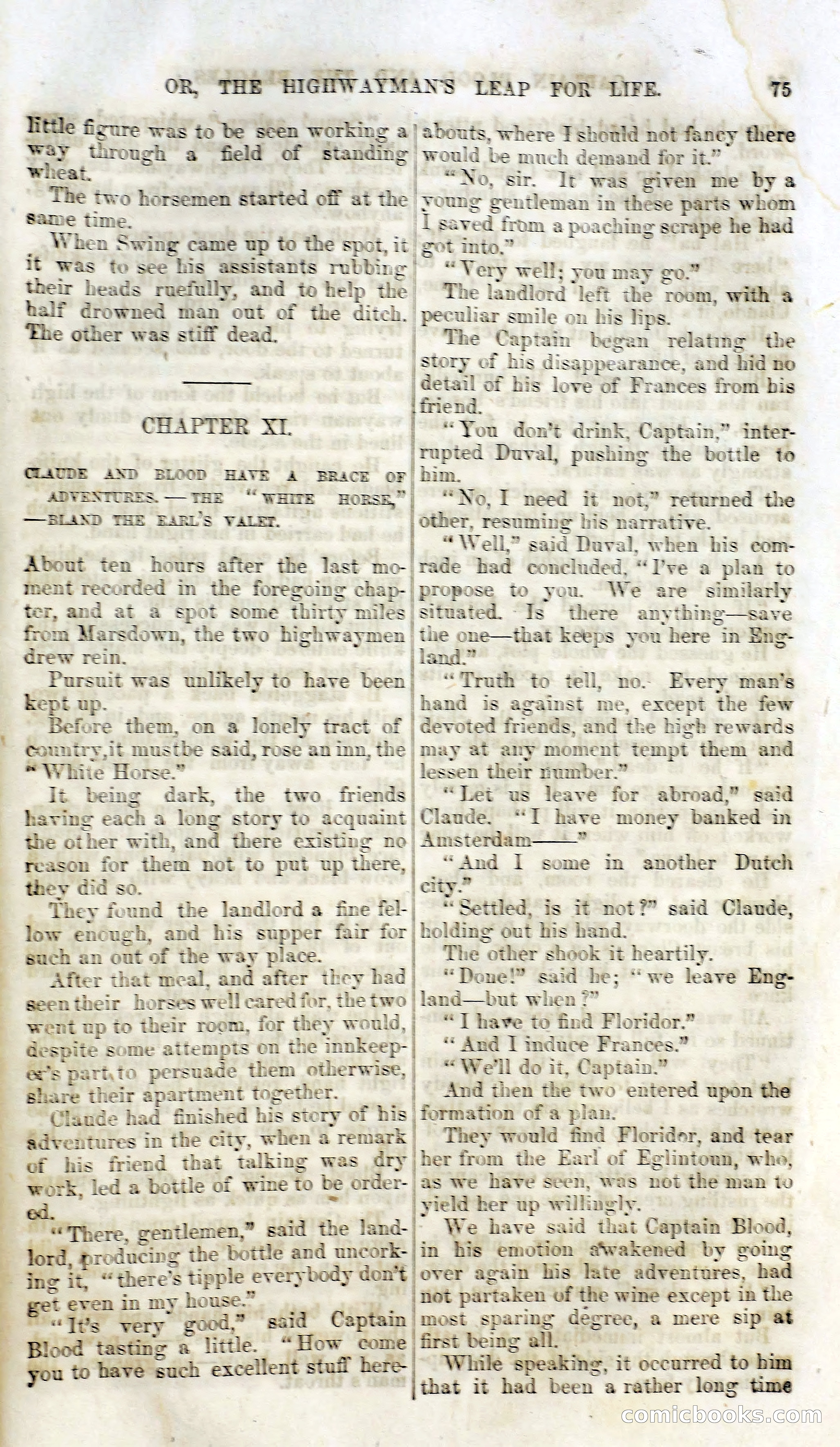 Captain Blood and the Beagles; or, The Highwayman's Leap for Life — page 59 of 82