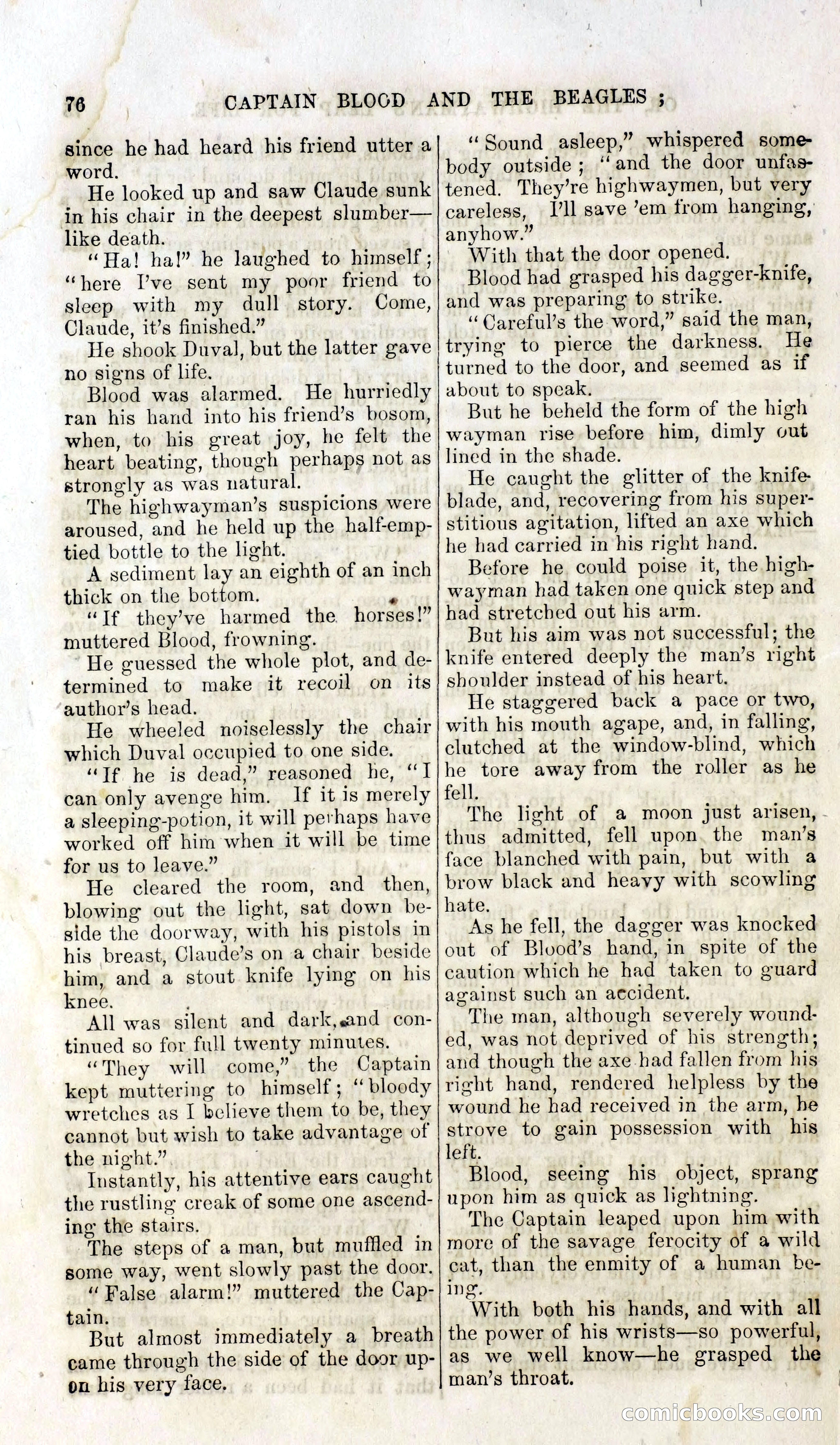 Captain Blood and the Beagles; or, The Highwayman's Leap for Life — page 60 of 82