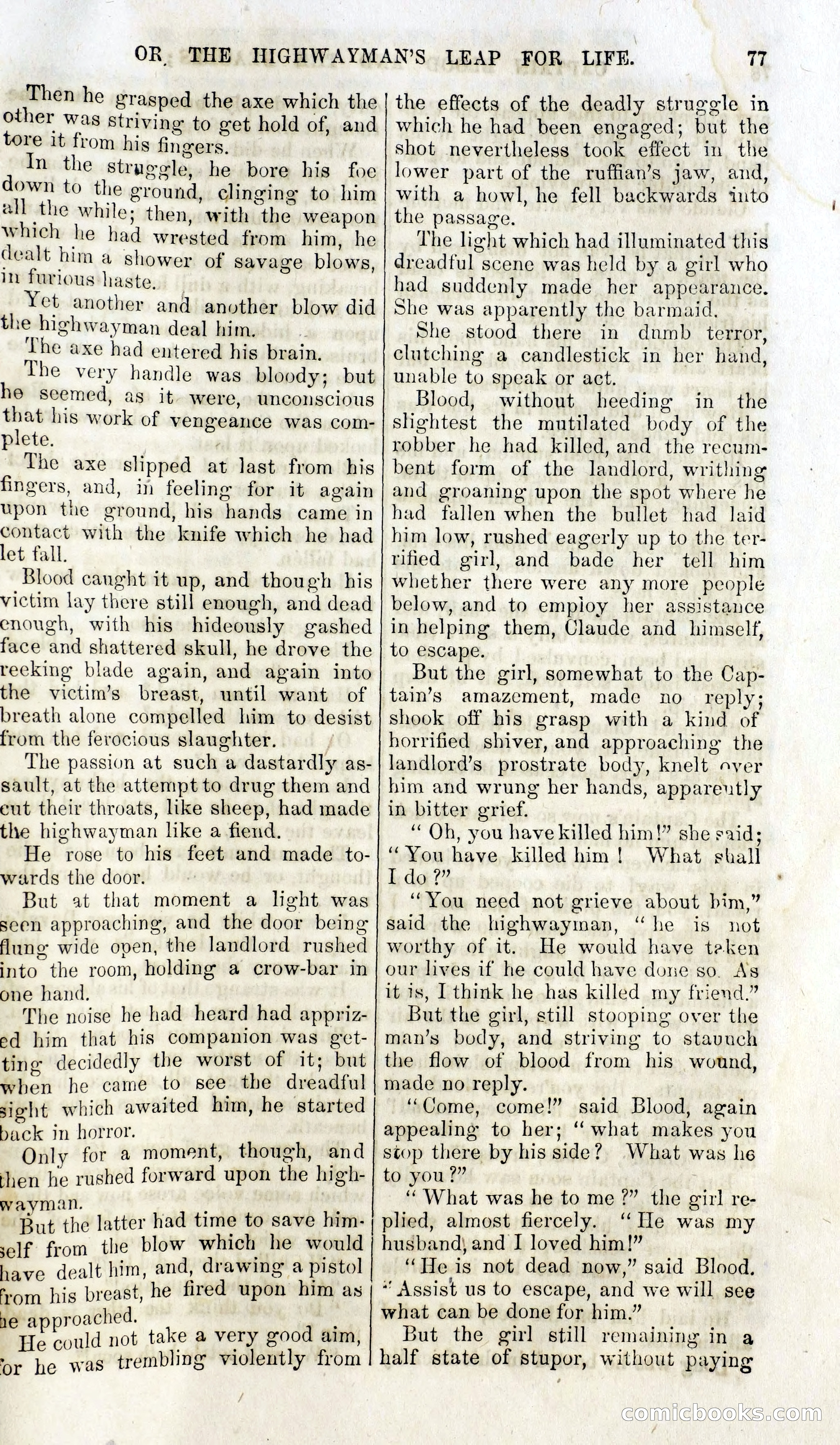 Captain Blood and the Beagles; or, The Highwayman's Leap for Life — page 61 of 82