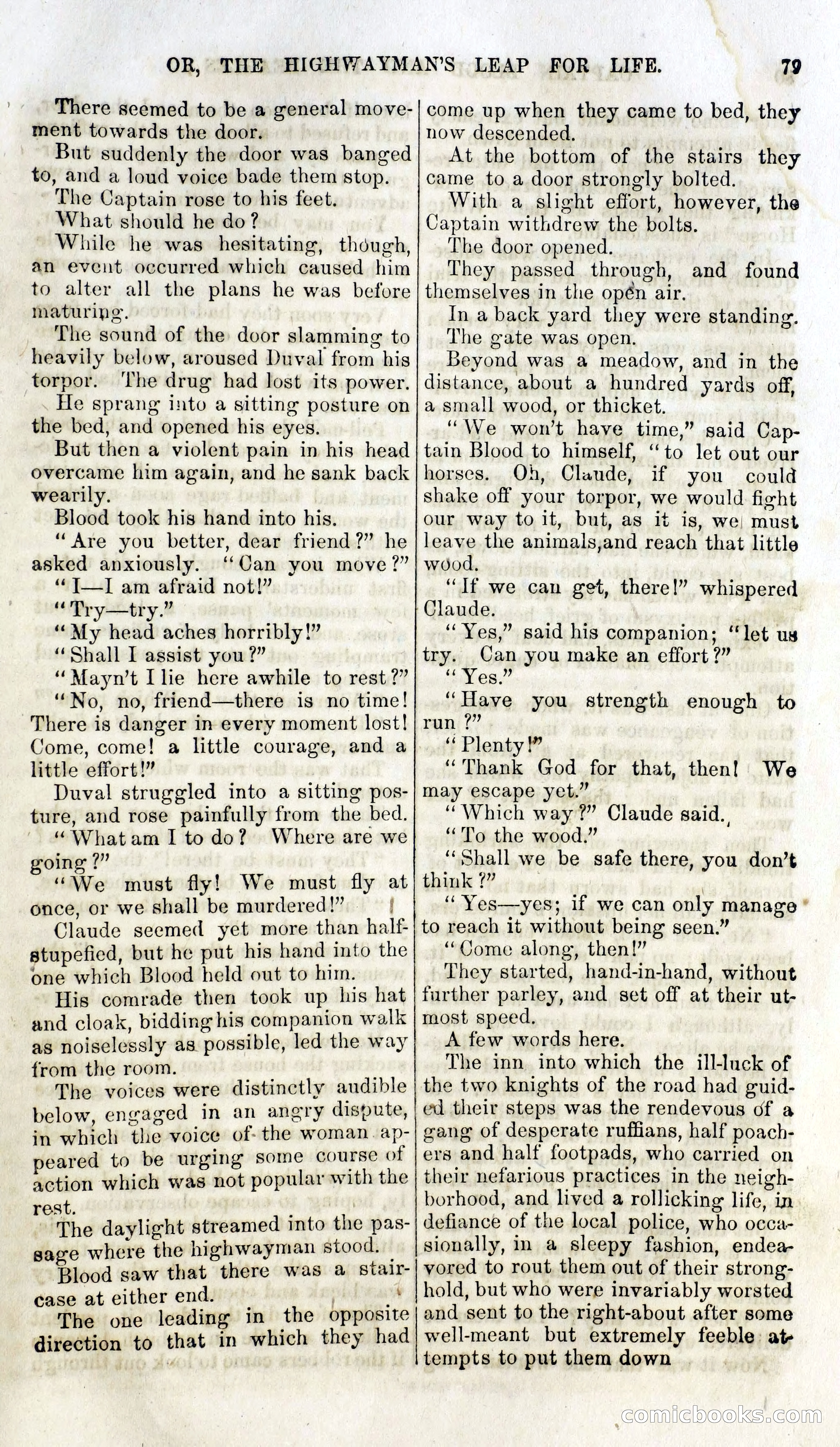 Captain Blood and the Beagles; or, The Highwayman's Leap for Life — page 63 of 82