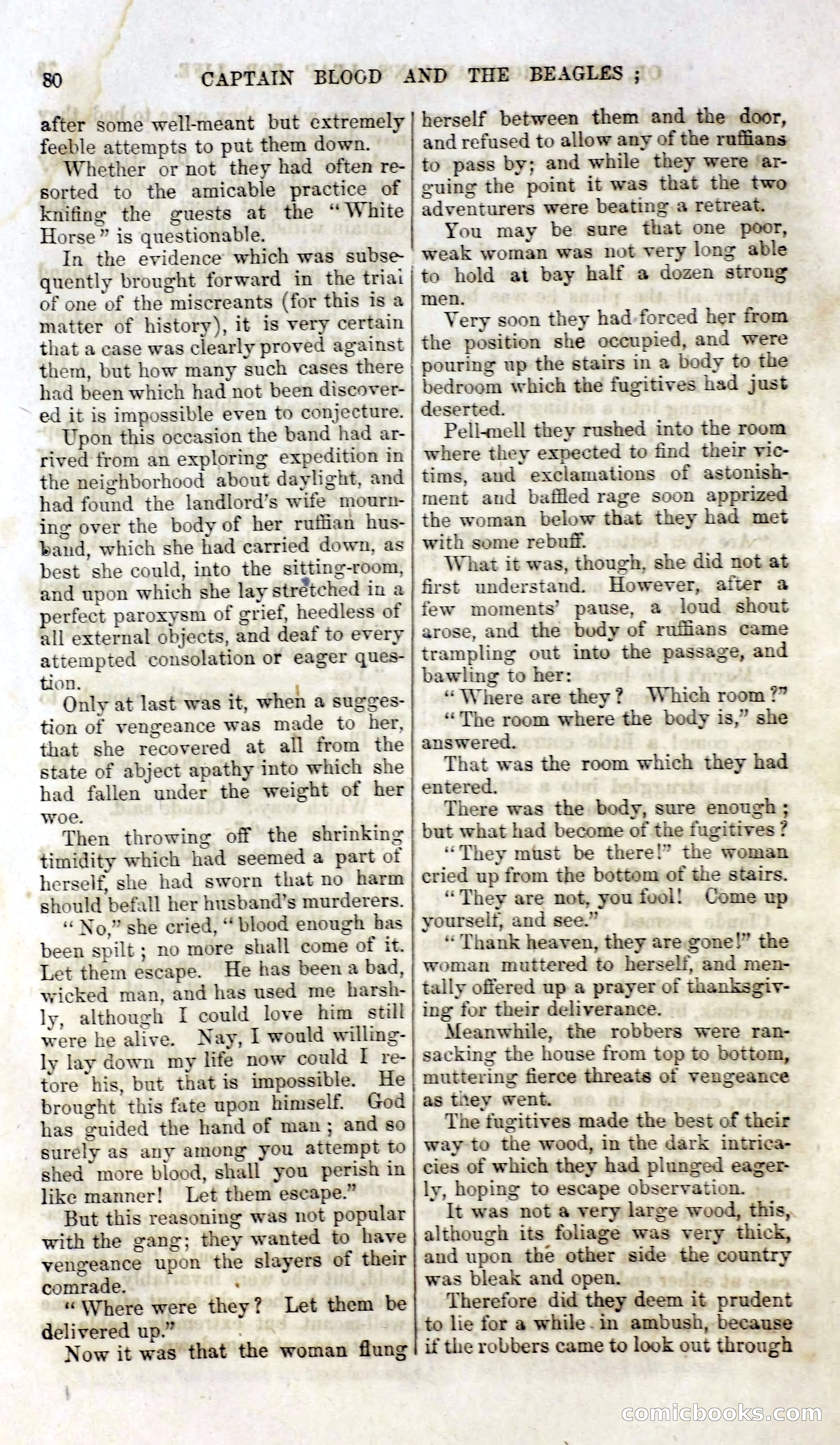 Captain Blood and the Beagles; or, The Highwayman's Leap for Life — page 64 of 82