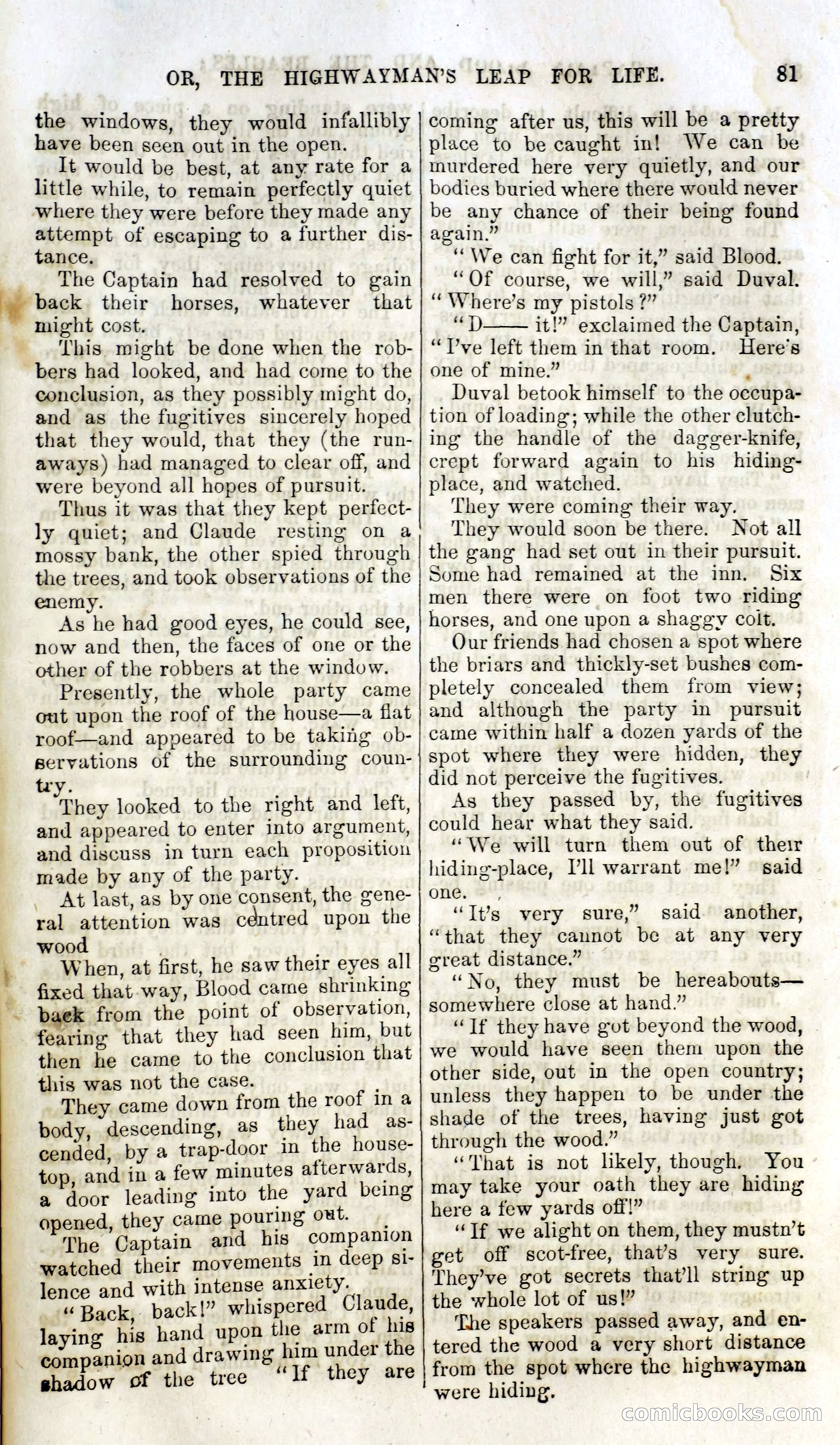Captain Blood and the Beagles; or, The Highwayman's Leap for Life — page 65 of 82