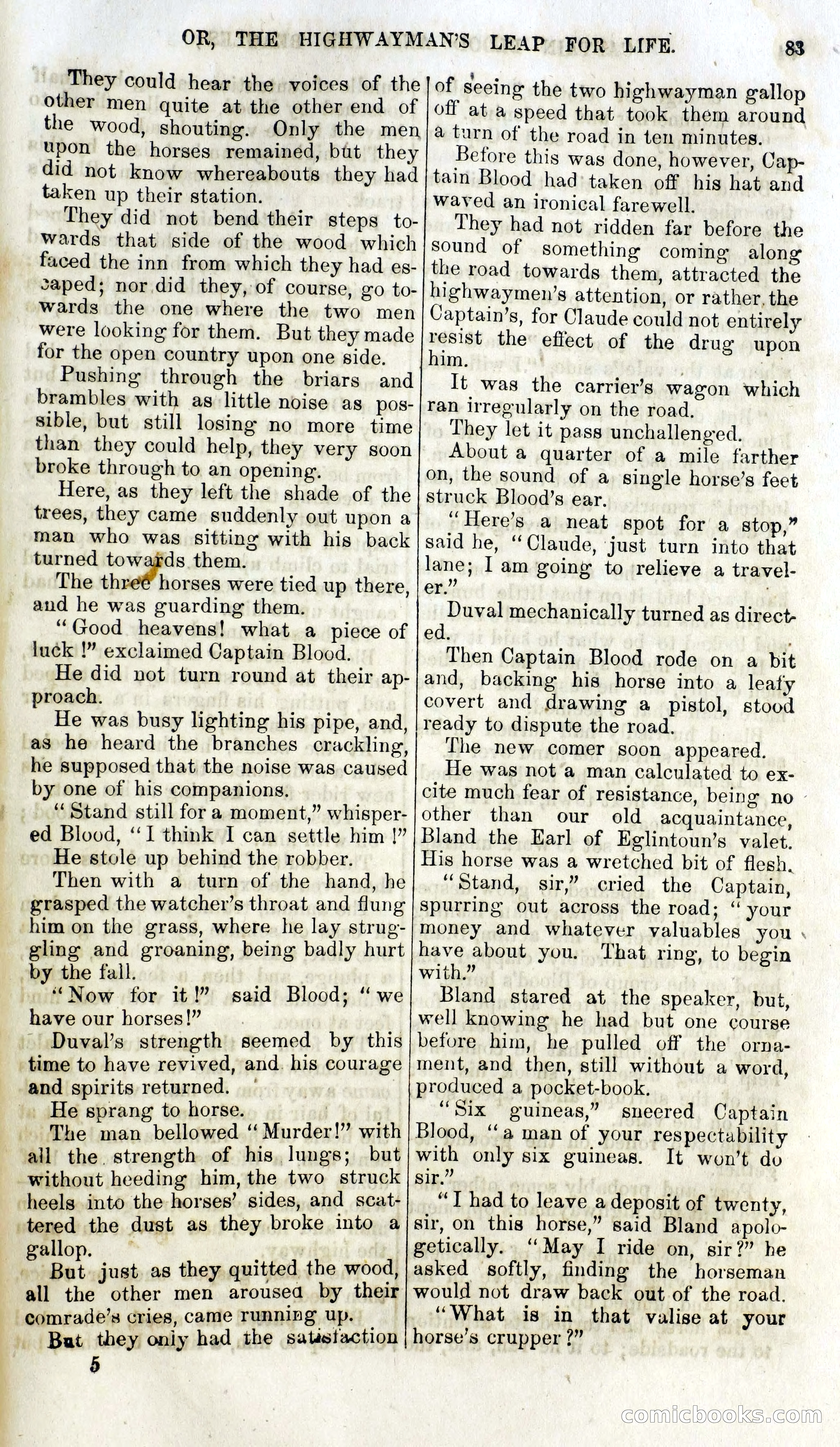 Captain Blood and the Beagles; or, The Highwayman's Leap for Life — page 67 of 82