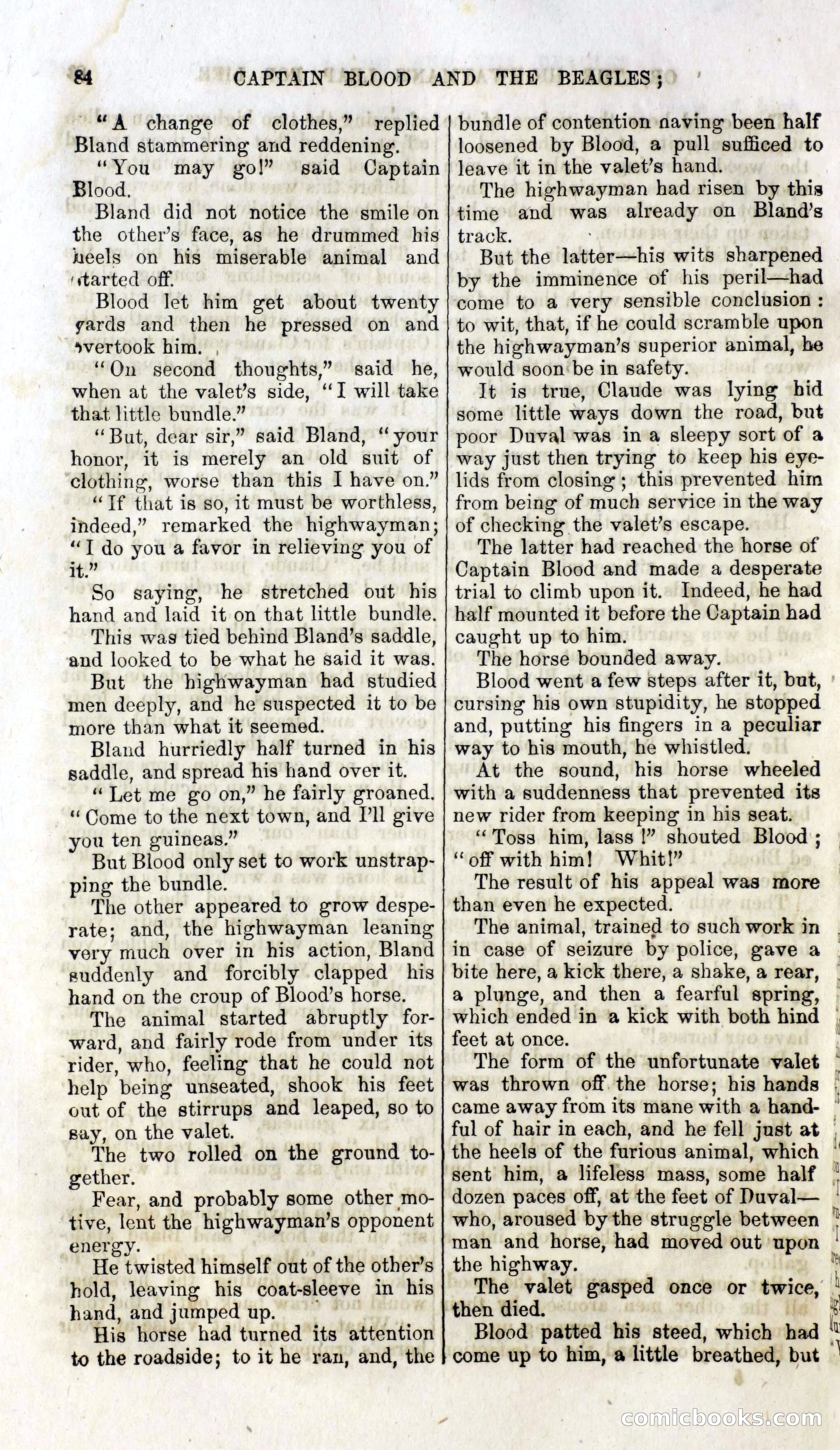 Captain Blood and the Beagles; or, The Highwayman's Leap for Life — page 68 of 82