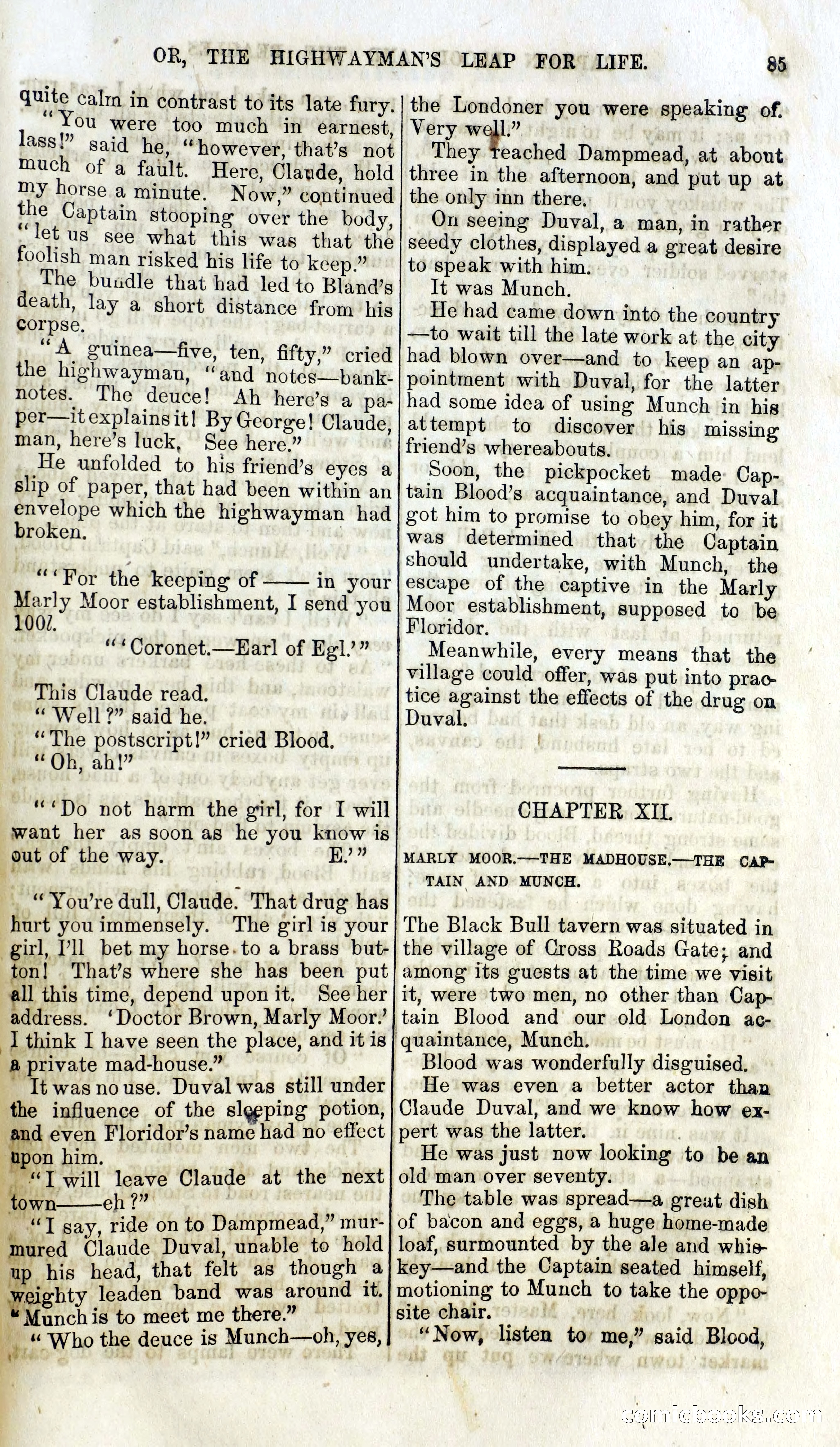 Captain Blood and the Beagles; or, The Highwayman's Leap for Life — page 69 of 82