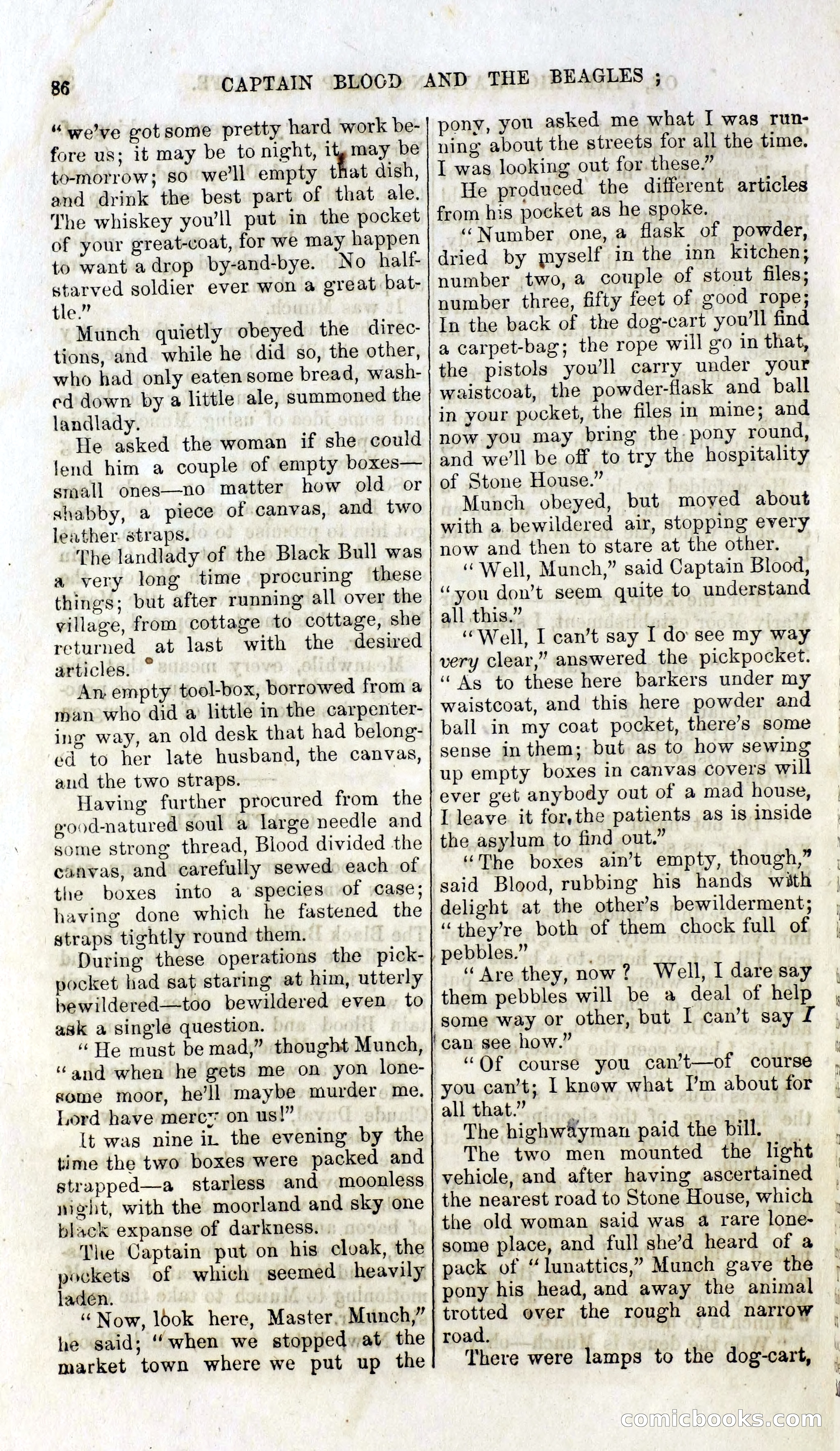 Captain Blood and the Beagles; or, The Highwayman's Leap for Life — page 70 of 82