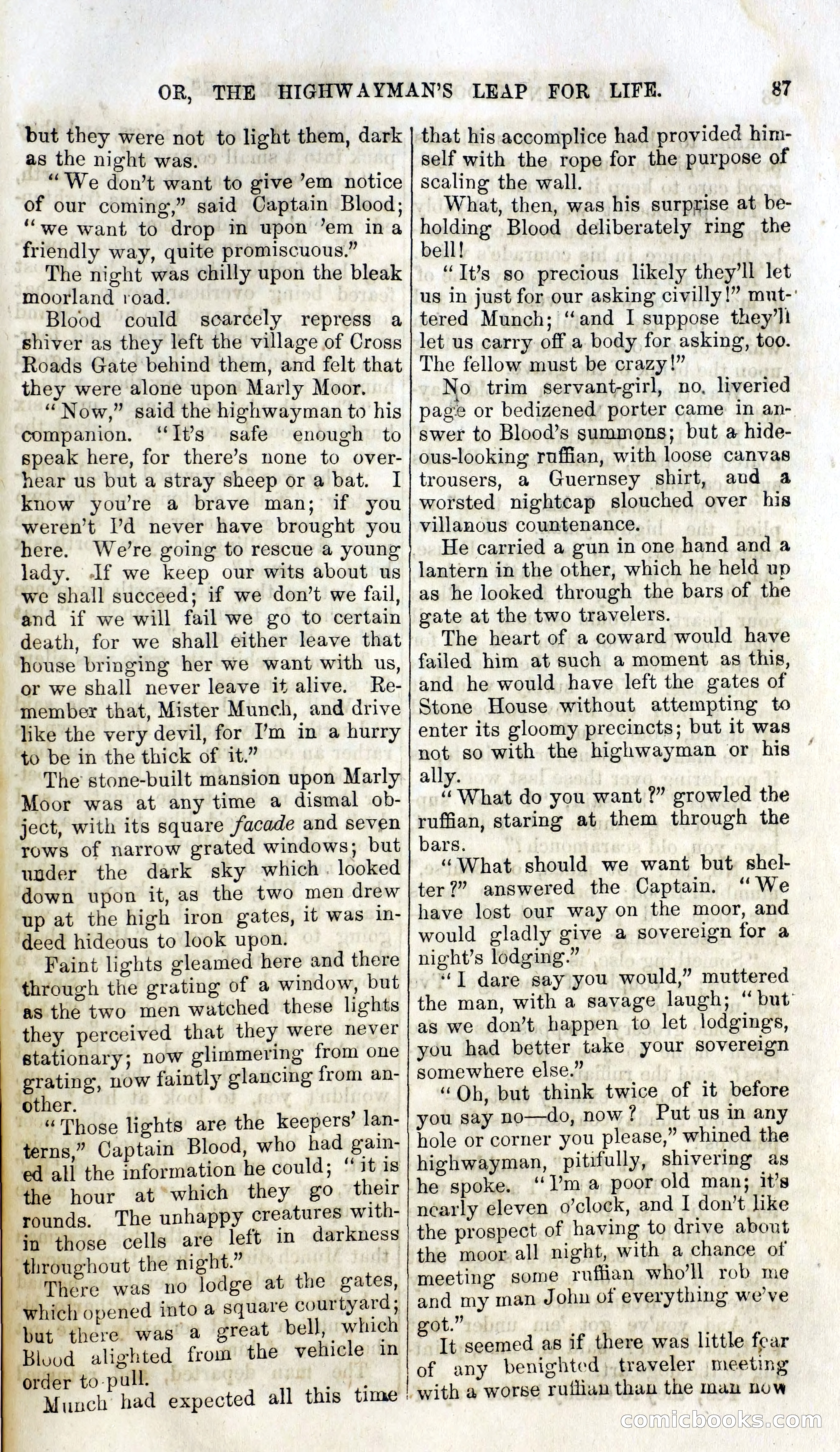 Captain Blood and the Beagles; or, The Highwayman's Leap for Life — page 71 of 82