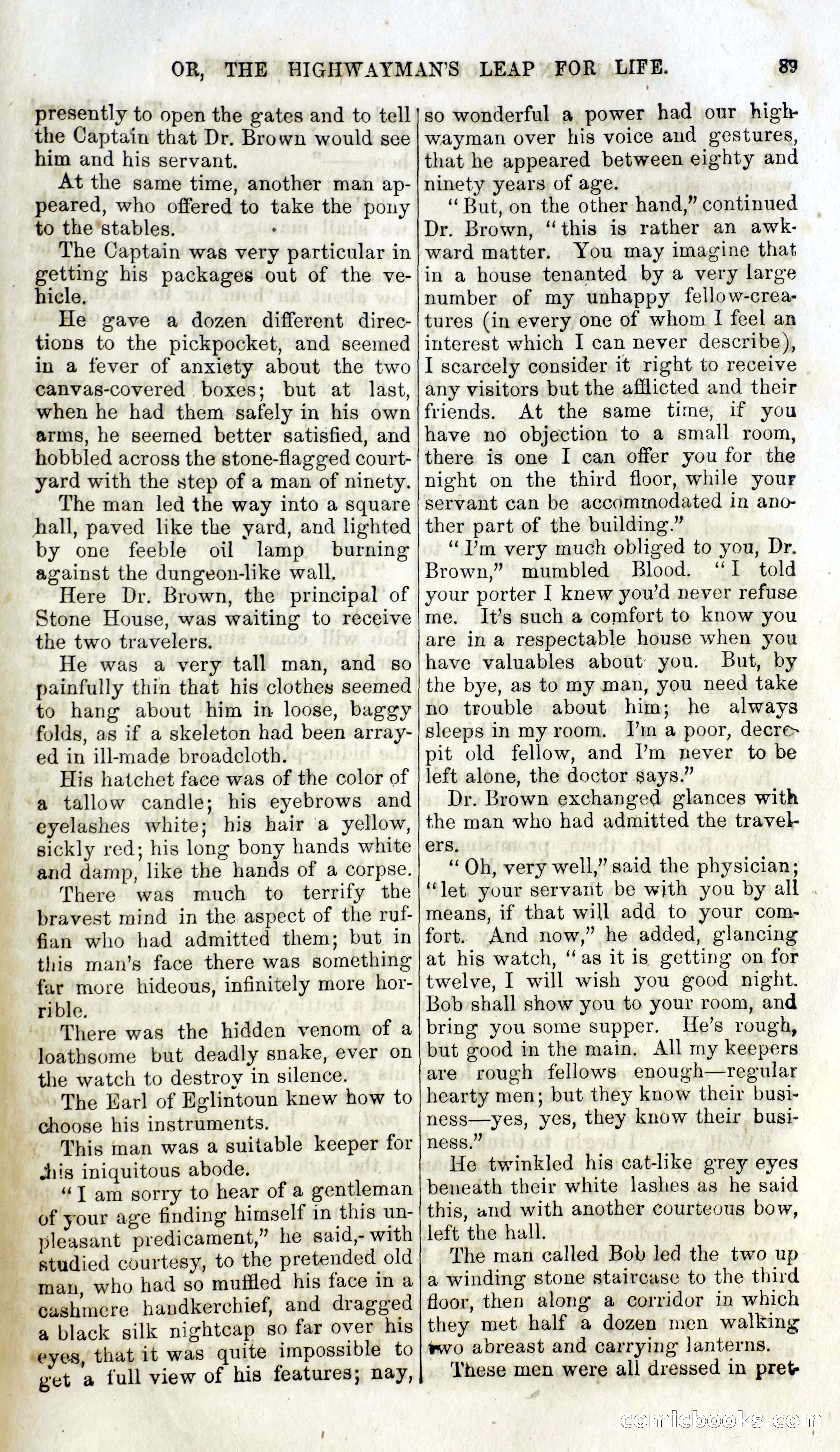 Captain Blood and the Beagles; or, The Highwayman's Leap for Life — page 73 of 82