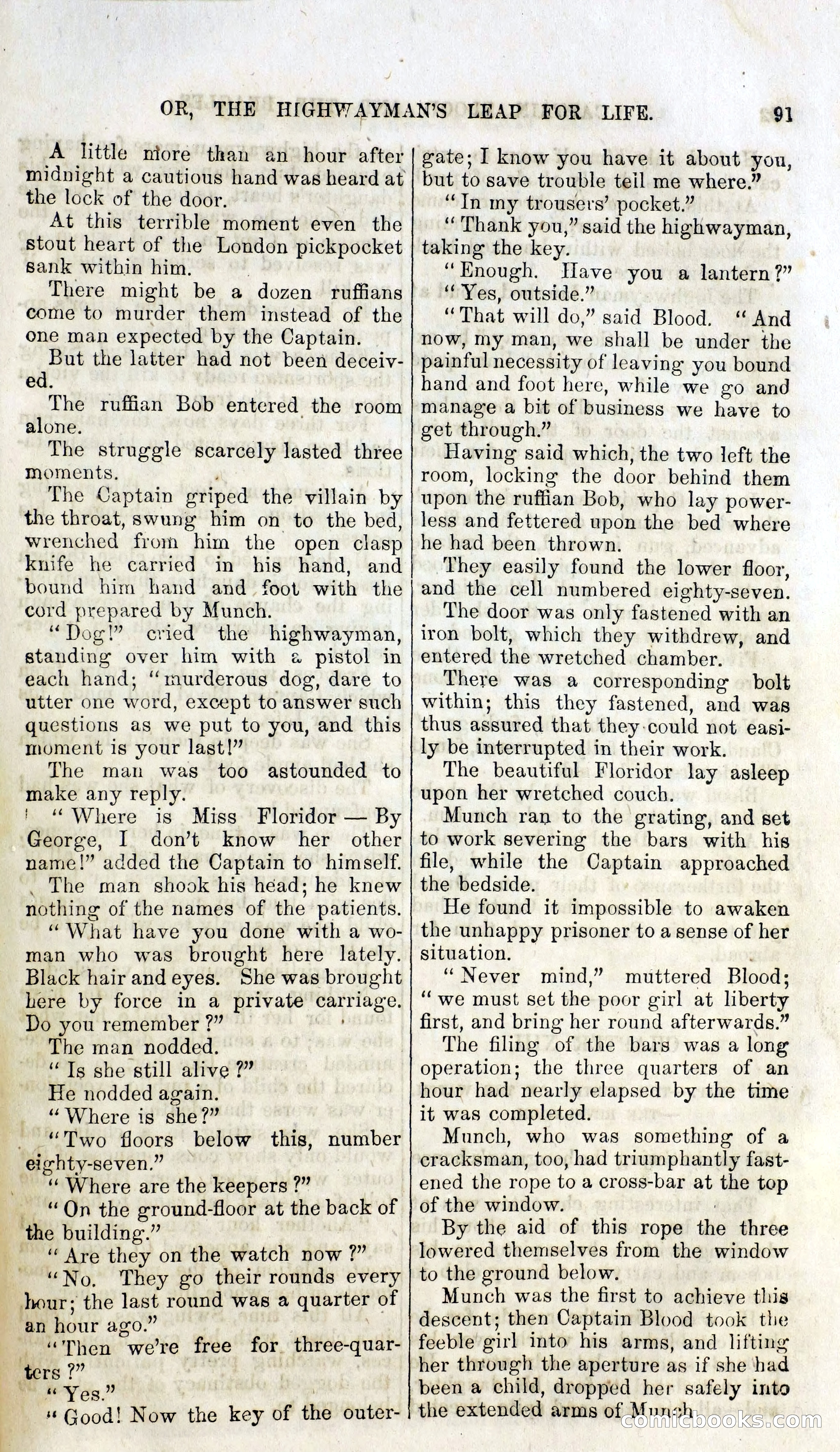 Captain Blood and the Beagles; or, The Highwayman's Leap for Life — page 75 of 82