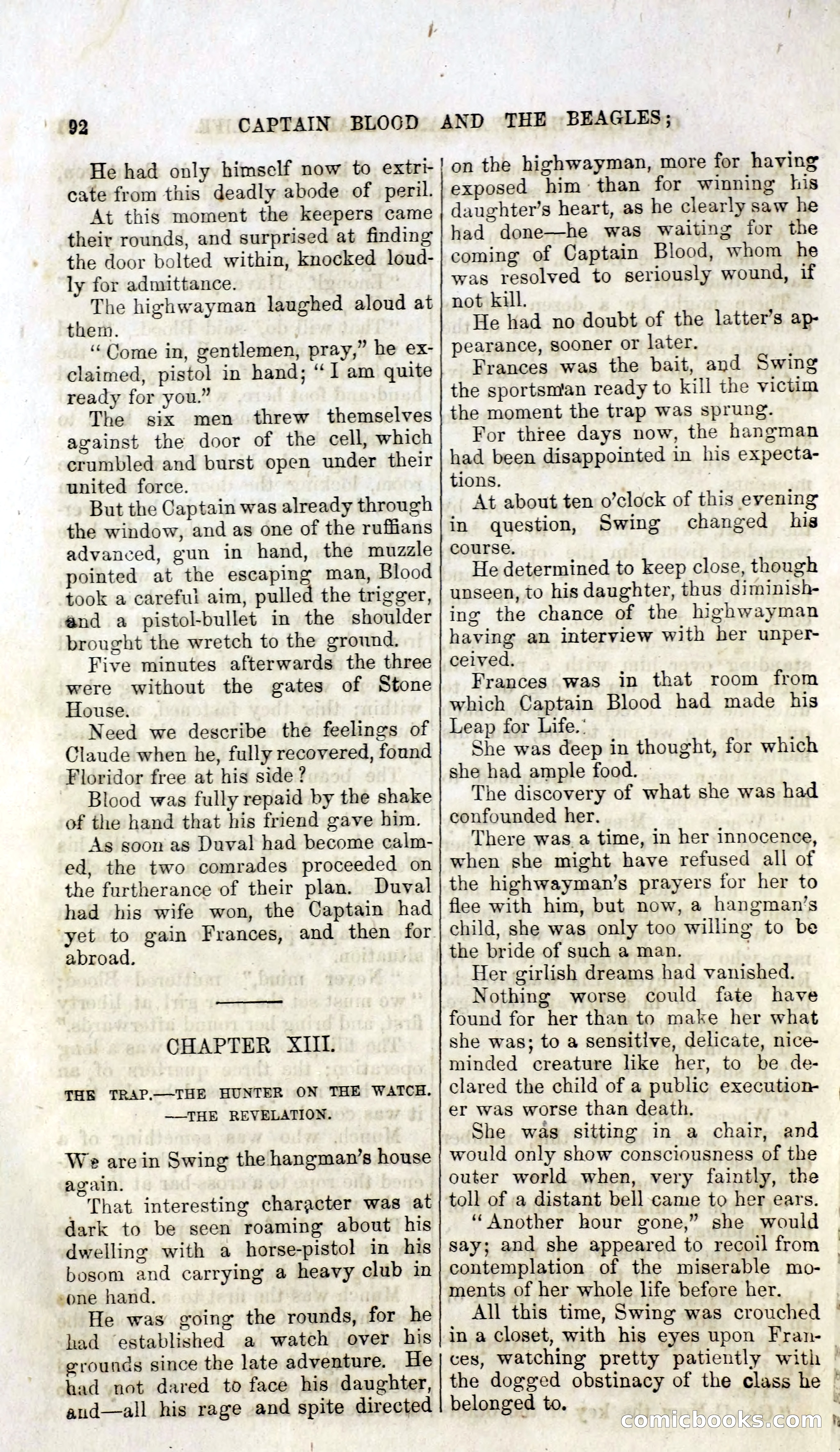 Captain Blood and the Beagles; or, The Highwayman's Leap for Life — page 76 of 82