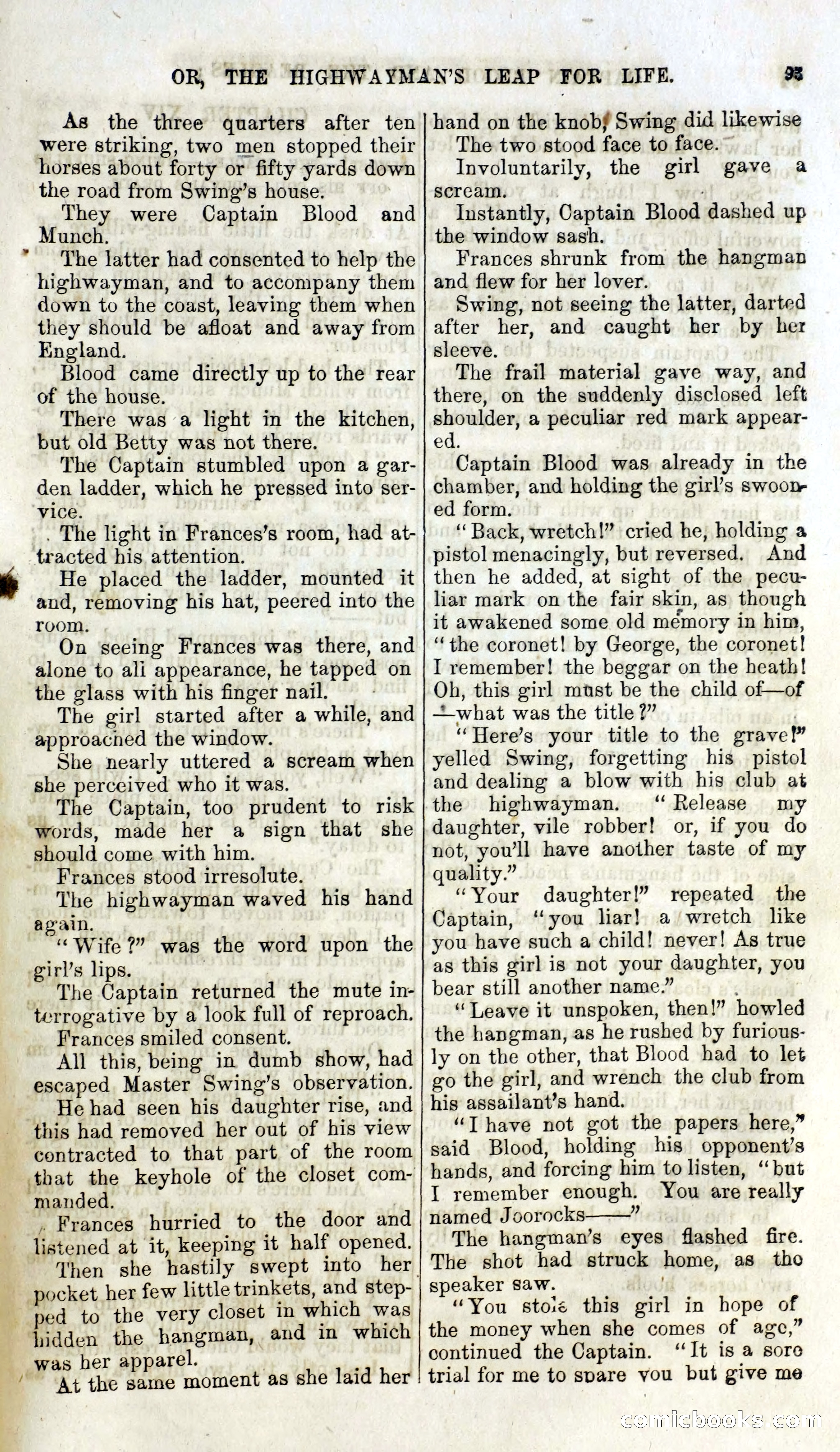 Captain Blood and the Beagles; or, The Highwayman's Leap for Life — page 77 of 82
