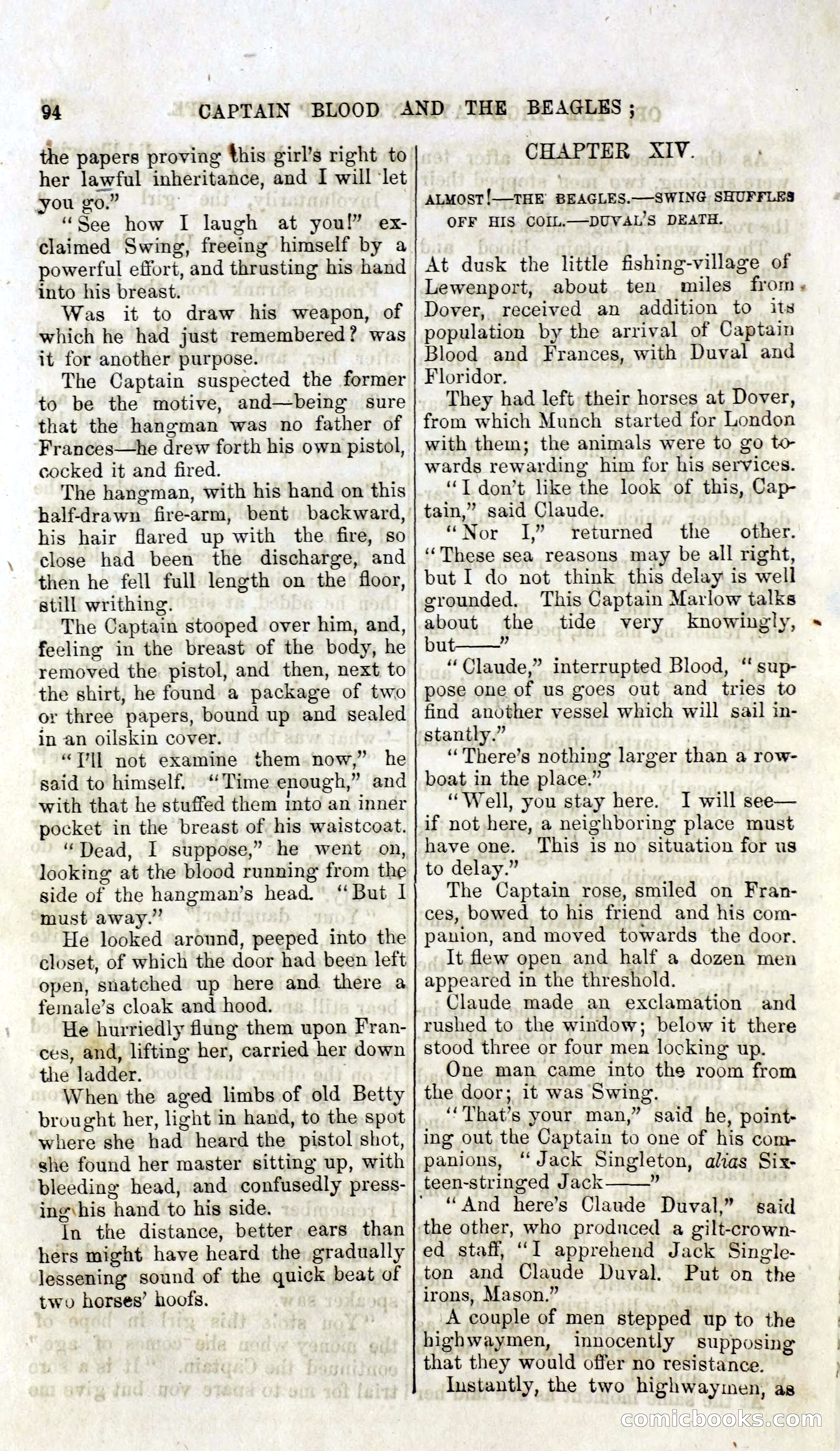Captain Blood and the Beagles; or, The Highwayman's Leap for Life — page 78 of 82