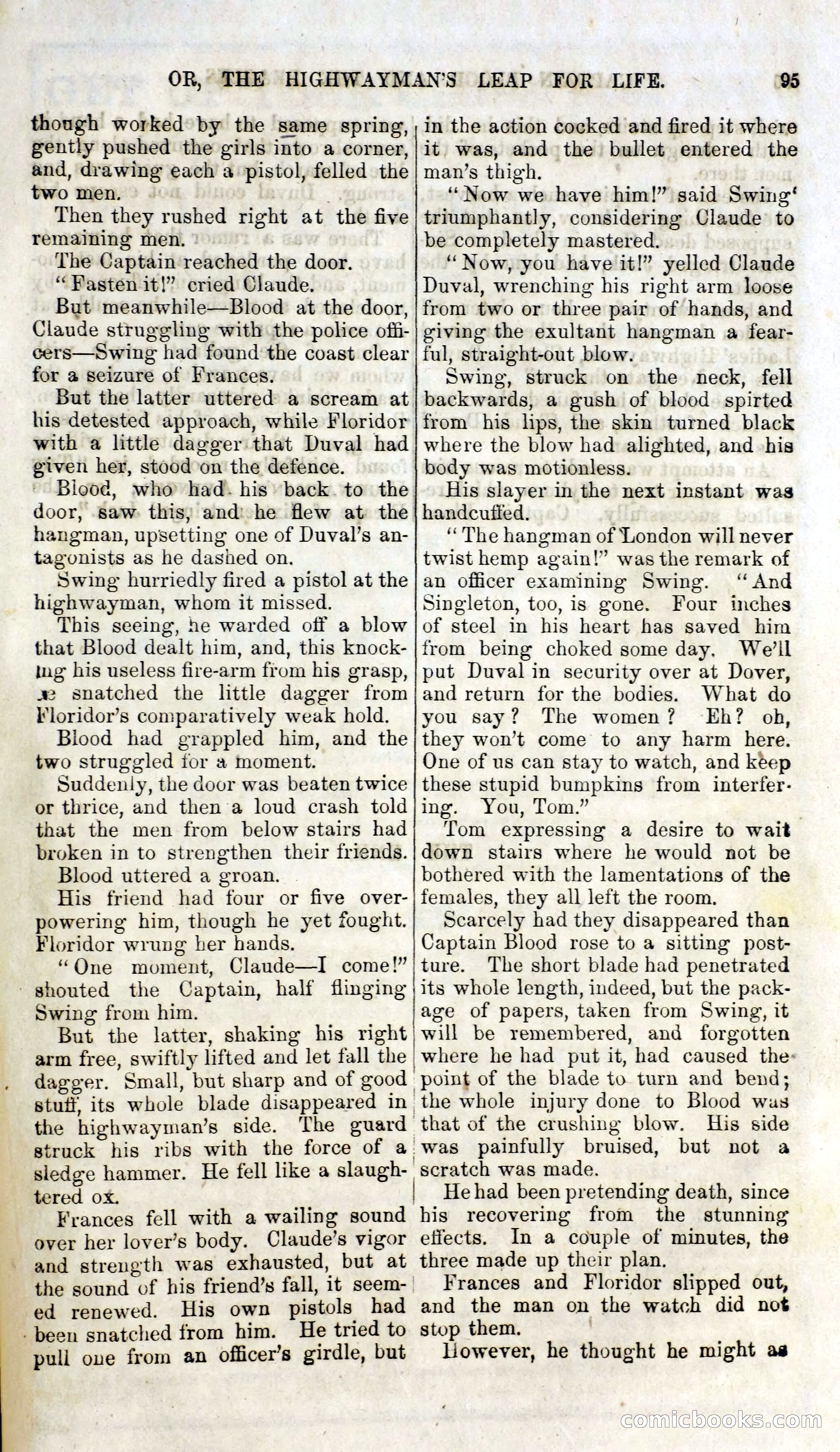 Captain Blood and the Beagles; or, The Highwayman's Leap for Life — page 79 of 82