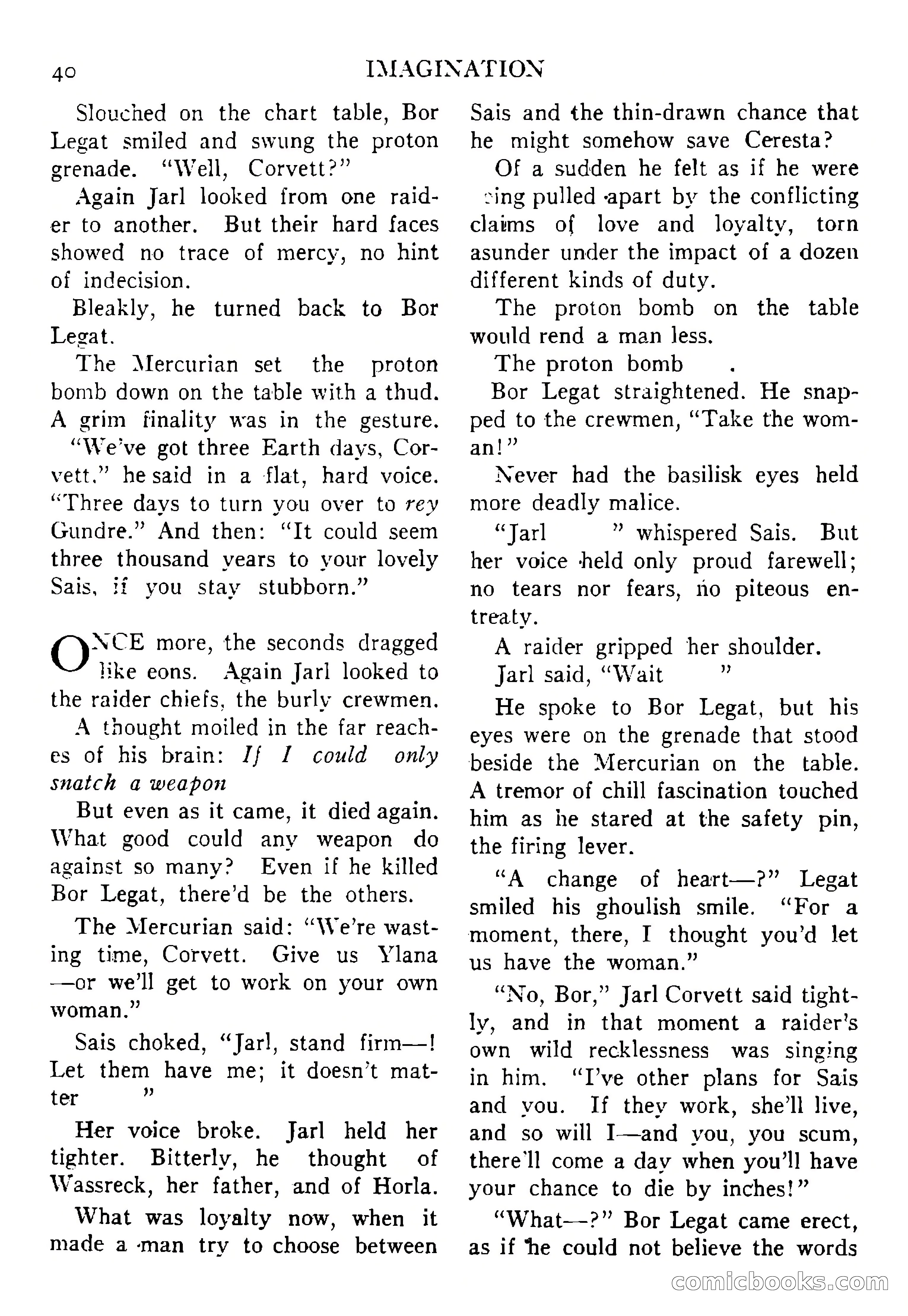 Imagination, September 1952 — page 40 of 165