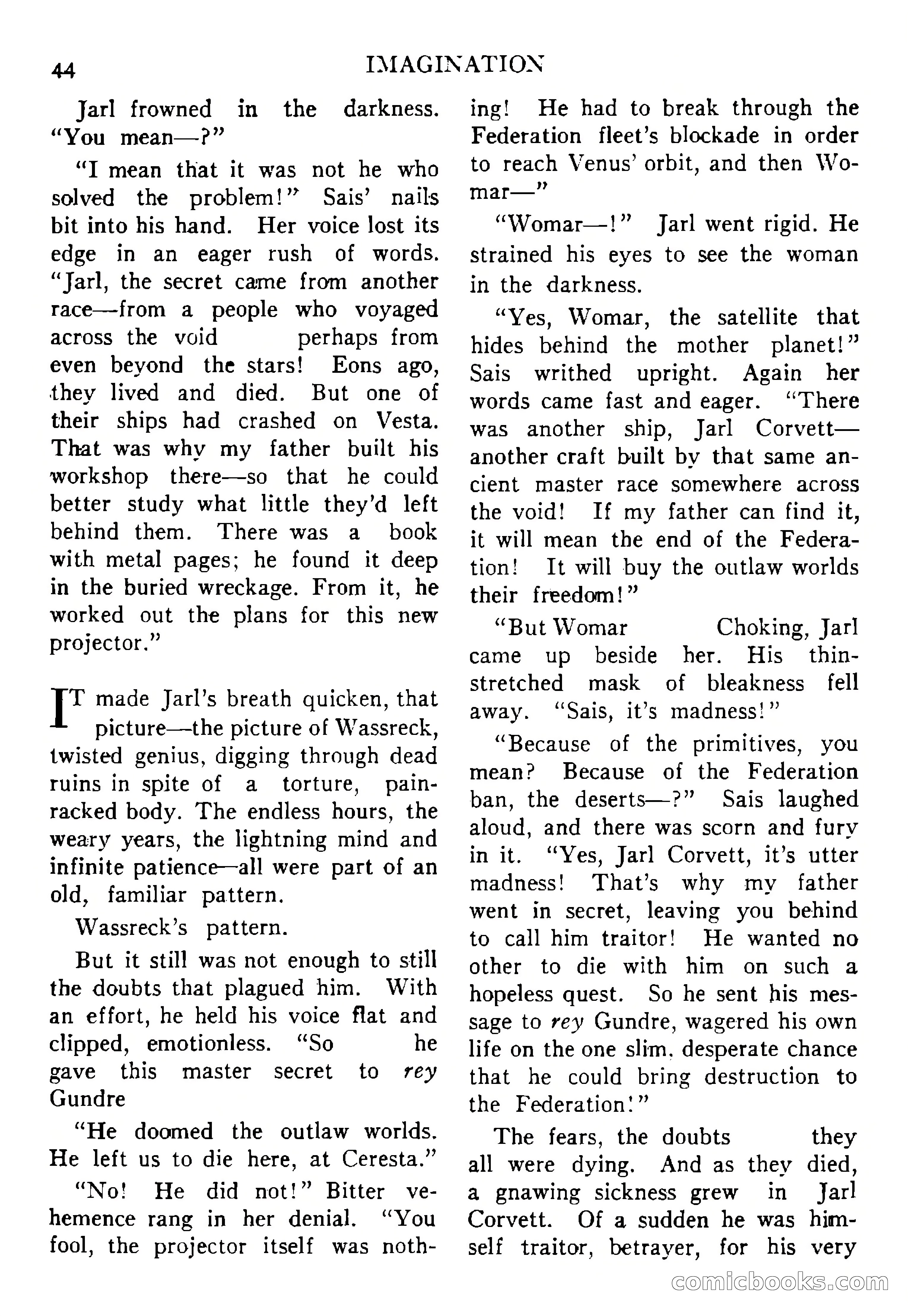 Imagination, September 1952 — page 44 of 165