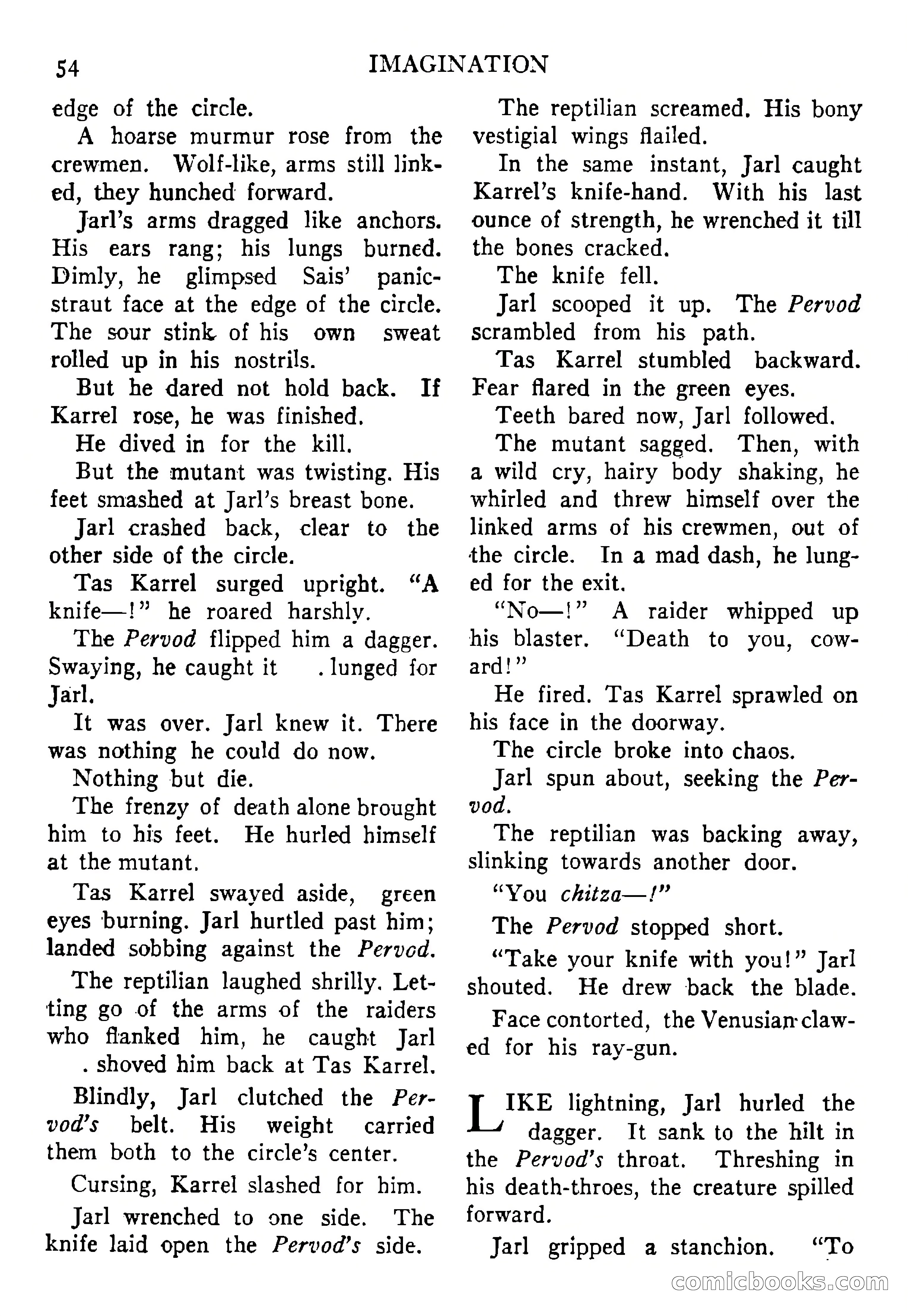 Imagination, September 1952 — page 54 of 165