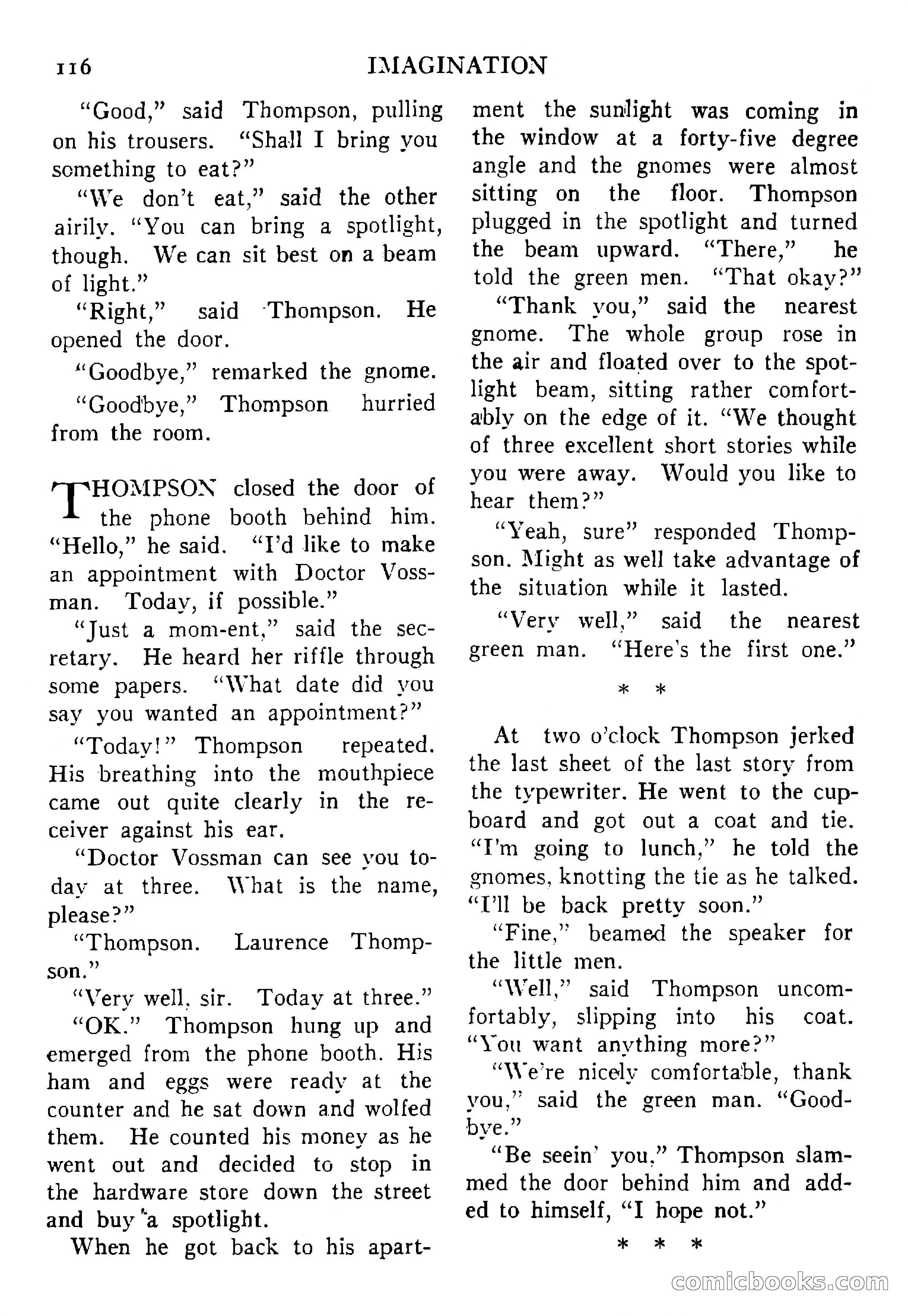 Imagination, September 1952 — page 116 of 165