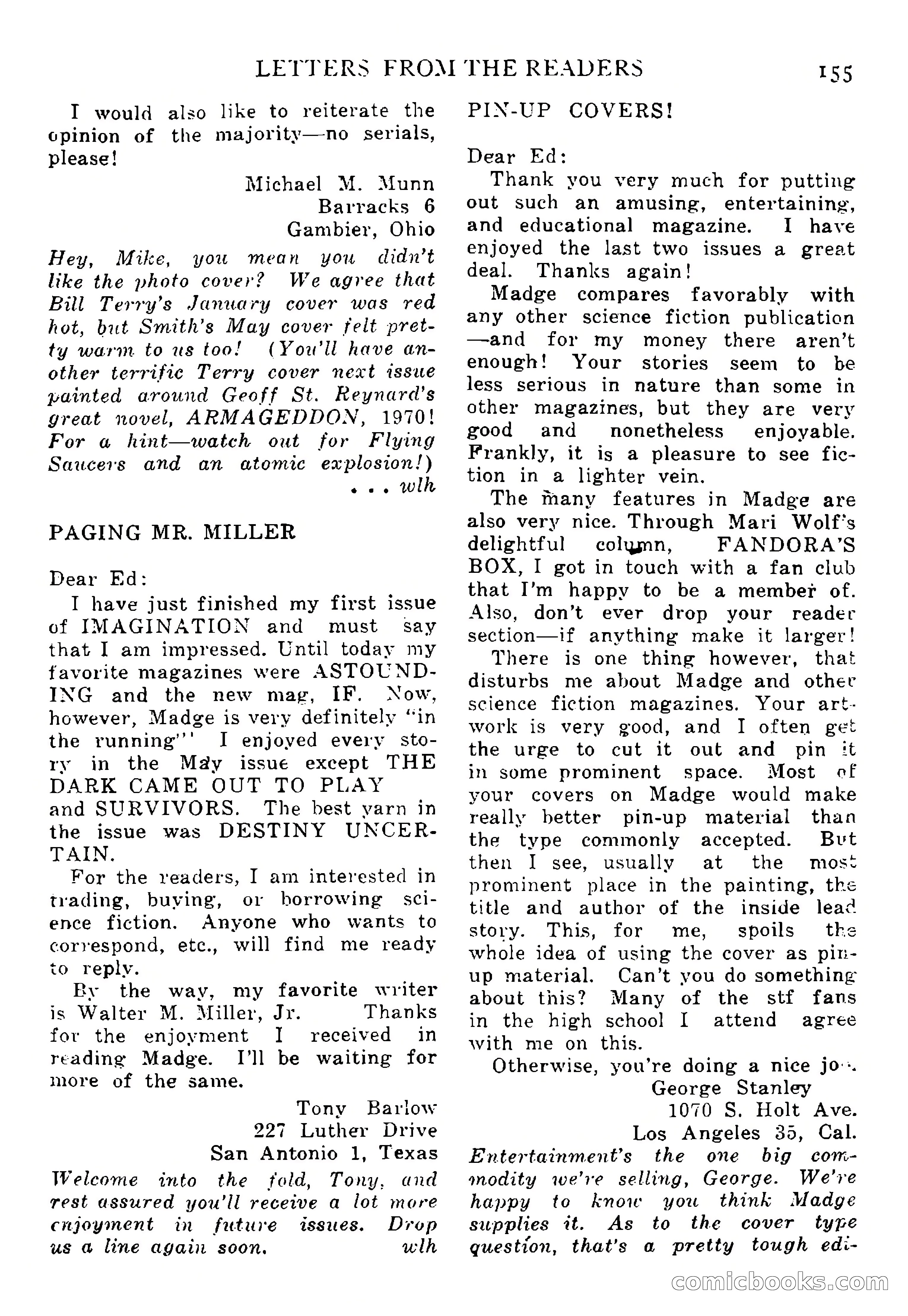Imagination, September 1952 — page 155 of 165