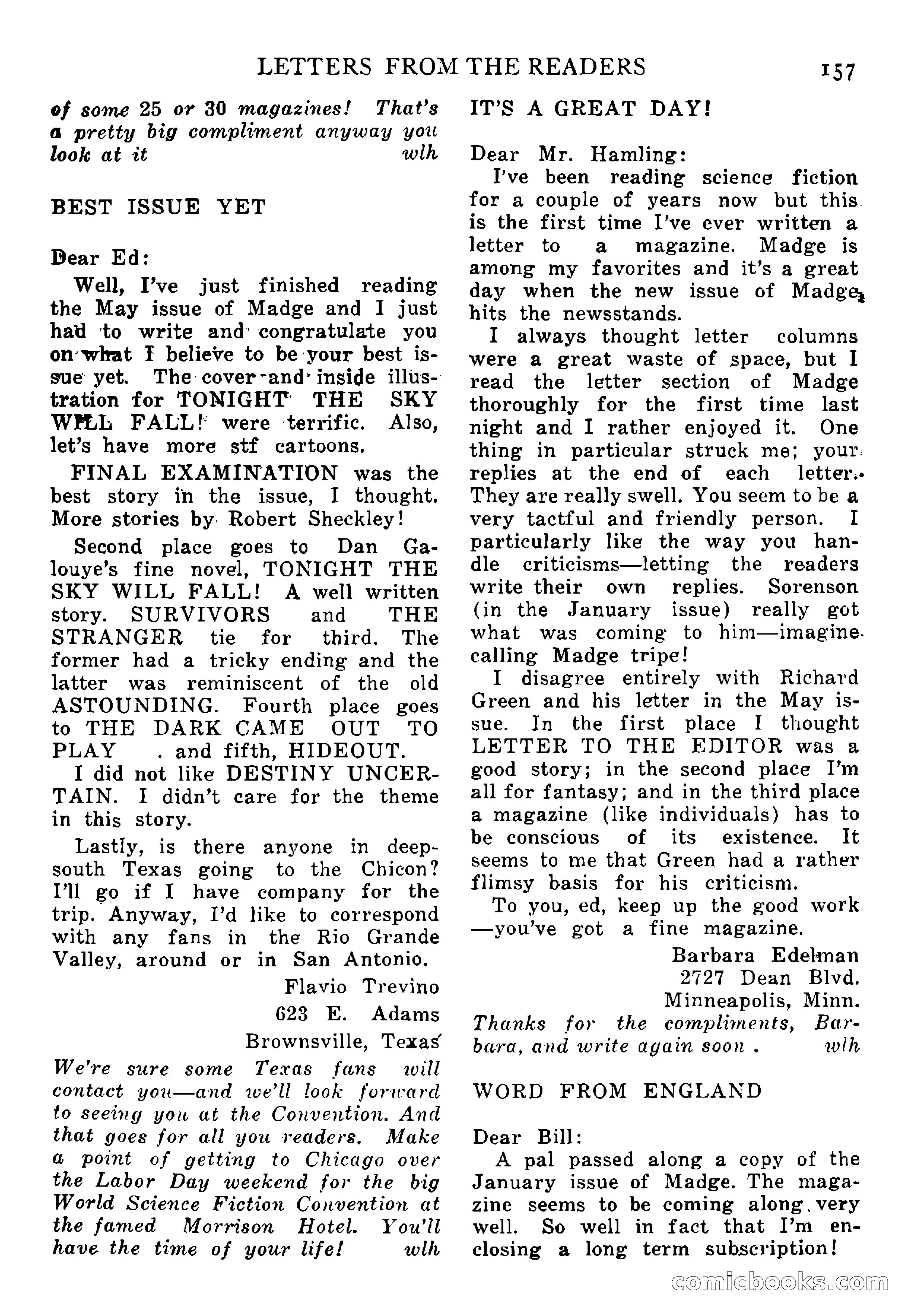 Imagination, September 1952 — page 157 of 165