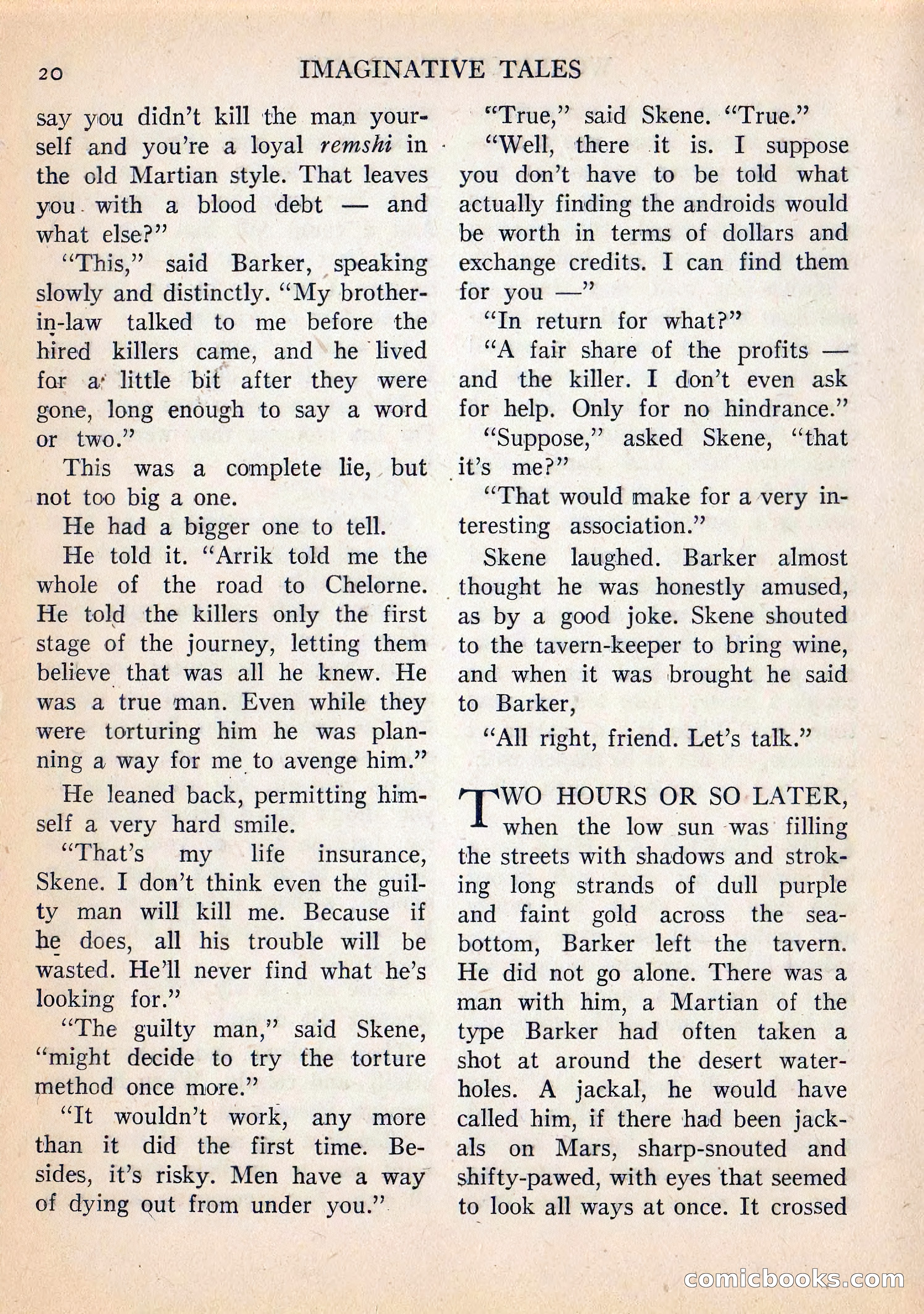 Imaginative Tales, July 1957 — page 21 of 132