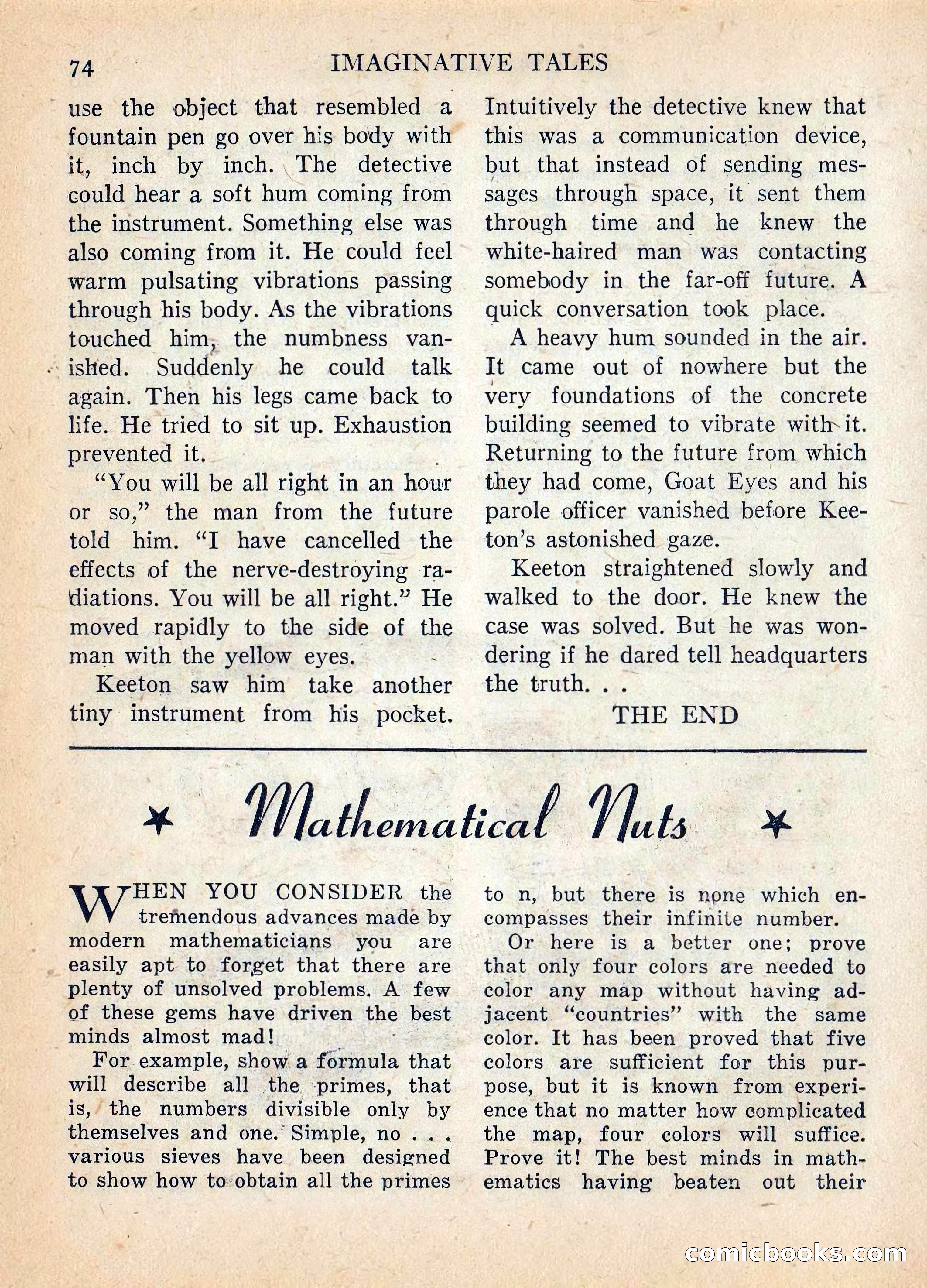 Imaginative Tales, July 1957 — page 75 of 132