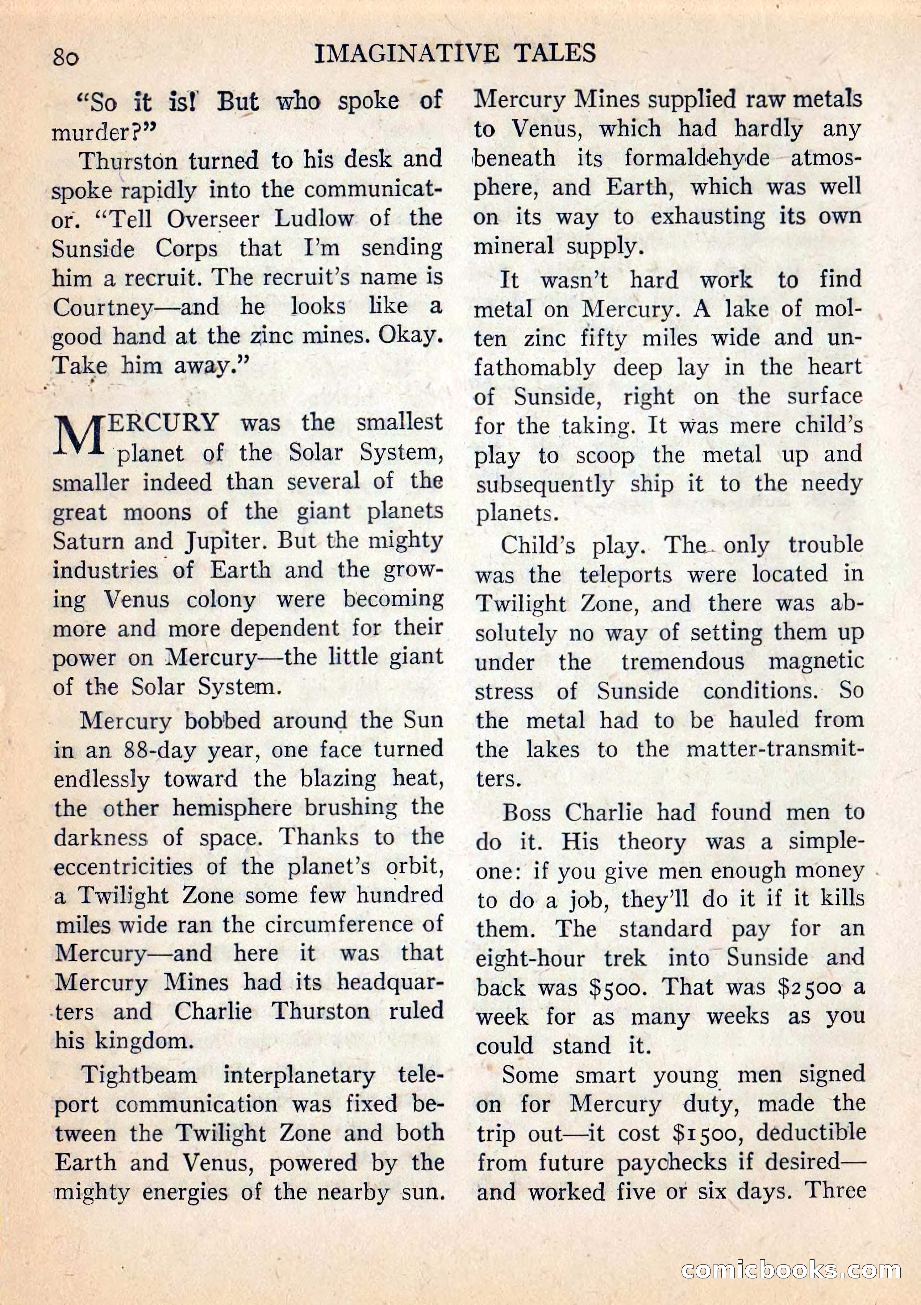 Imaginative Tales, July 1957 — page 81 of 132