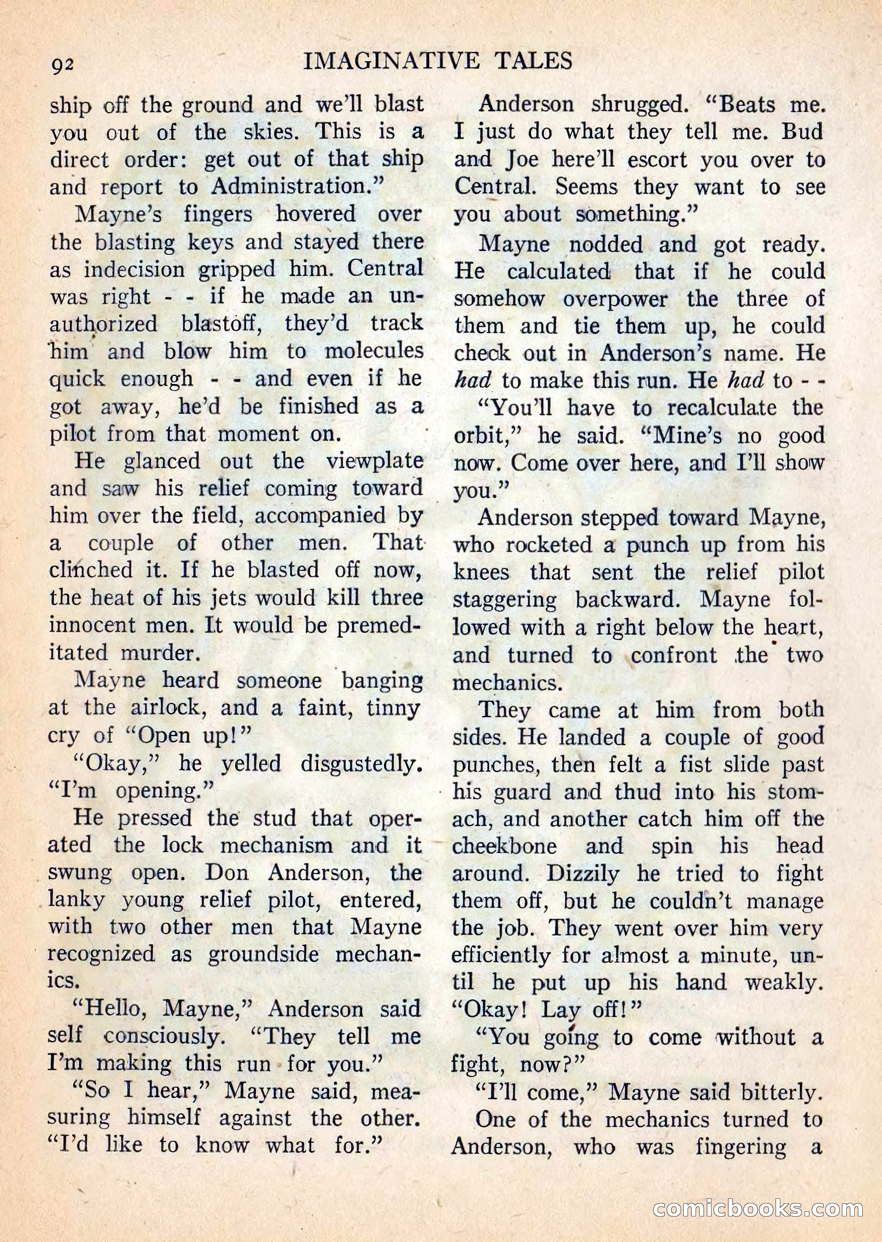 Imaginative Tales, July 1957 — page 93 of 132