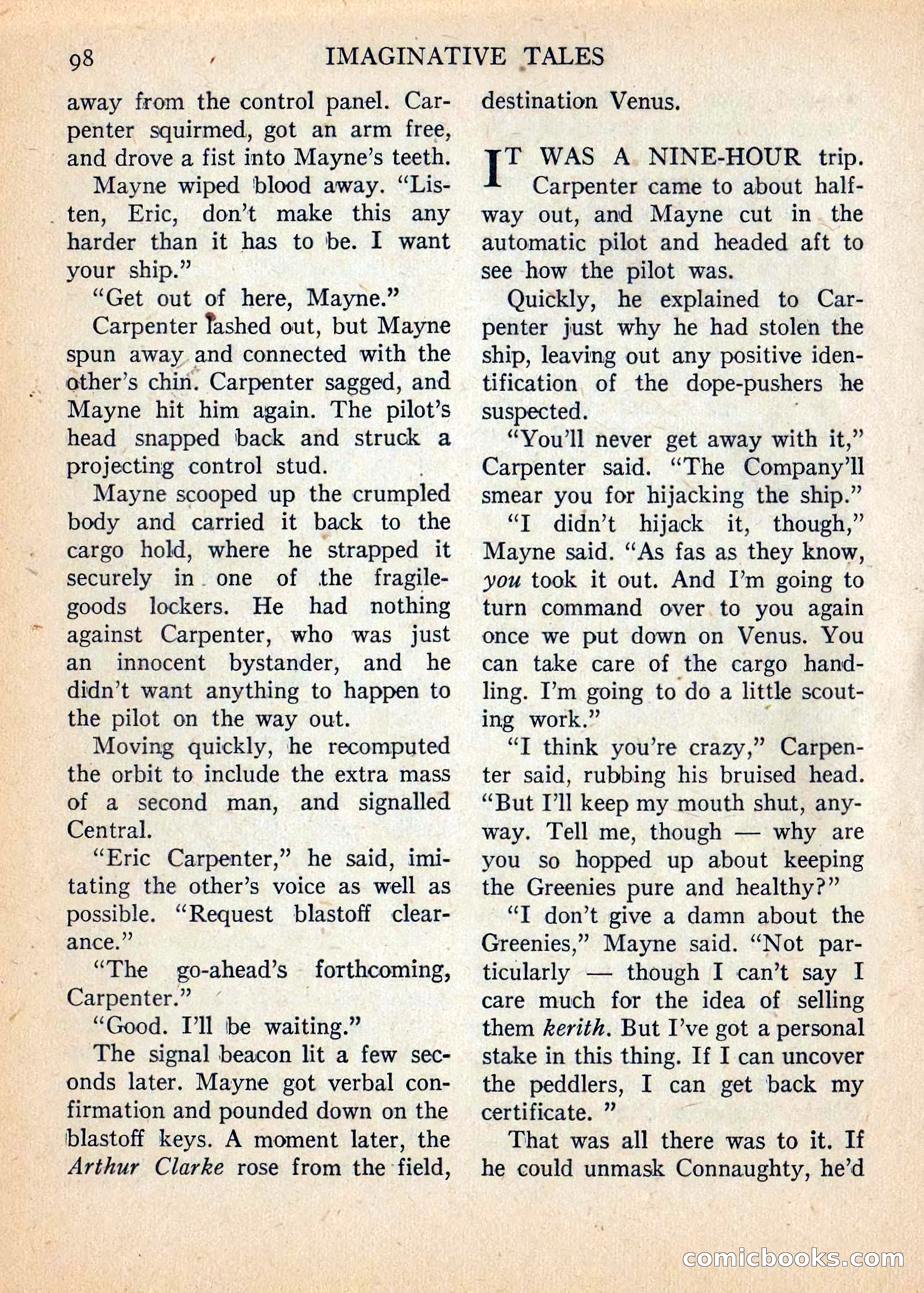Imaginative Tales, July 1957 — page 99 of 132
