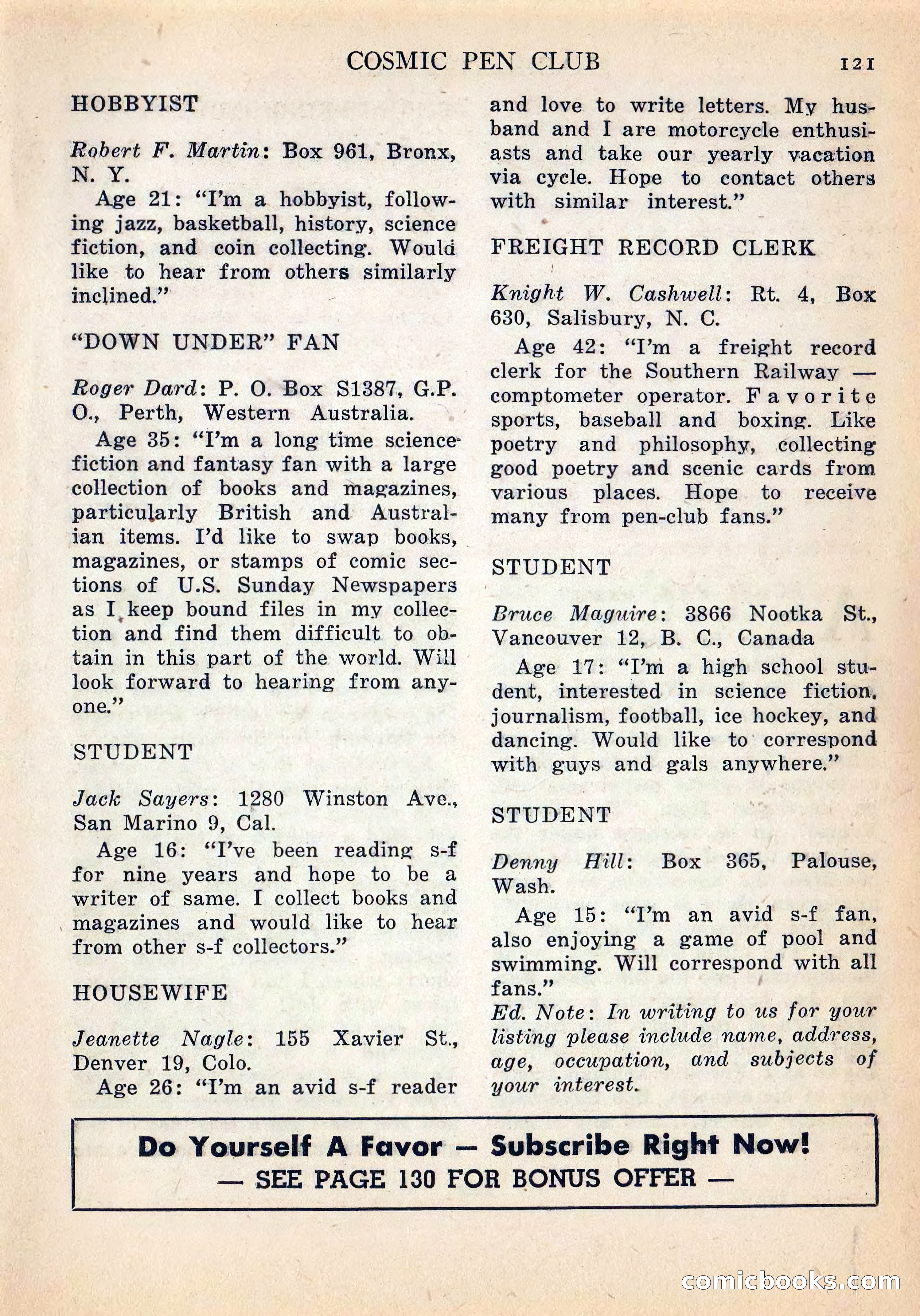 Imaginative Tales, July 1957 — page 122 of 132