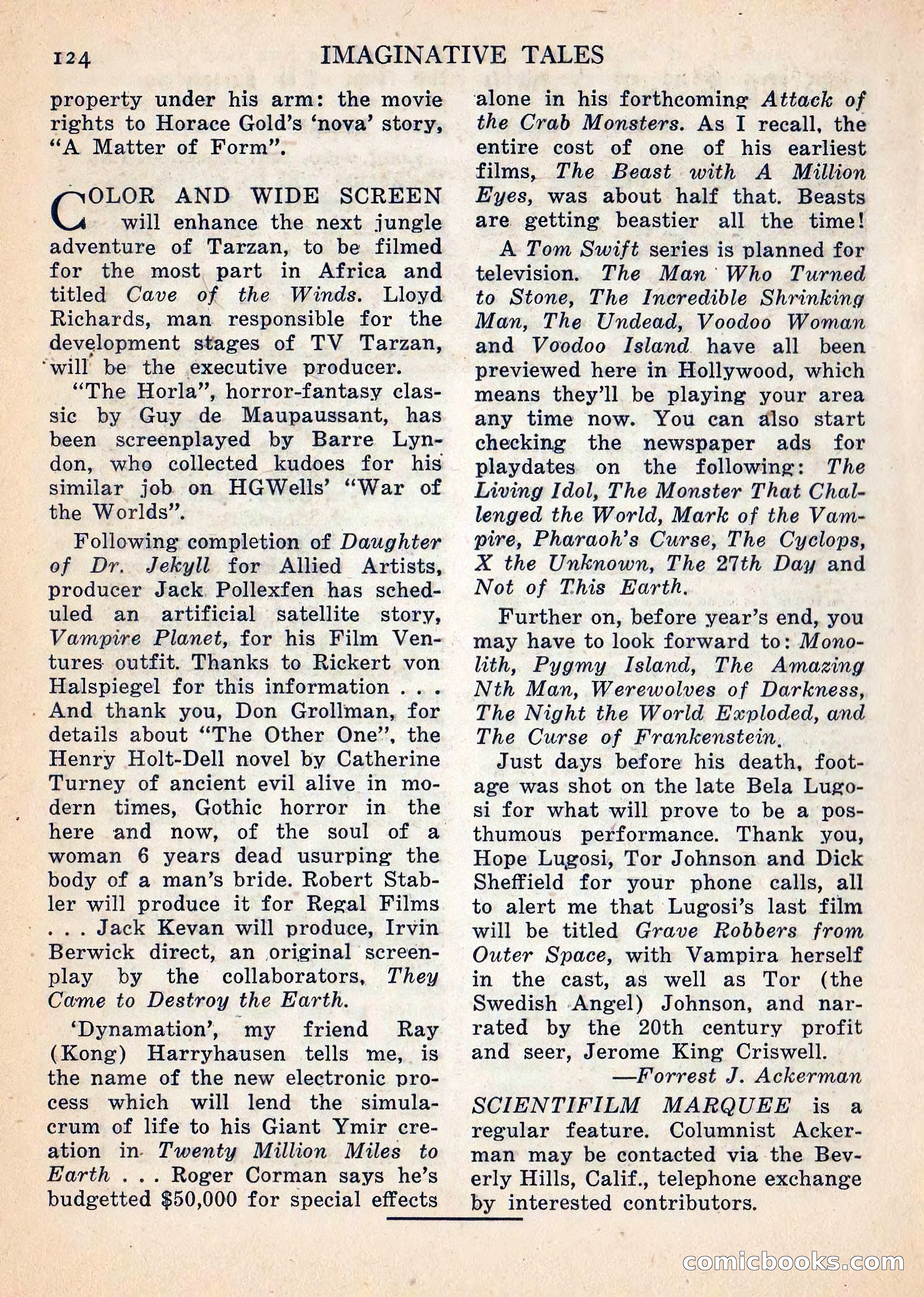 Imaginative Tales, July 1957 — page 125 of 132