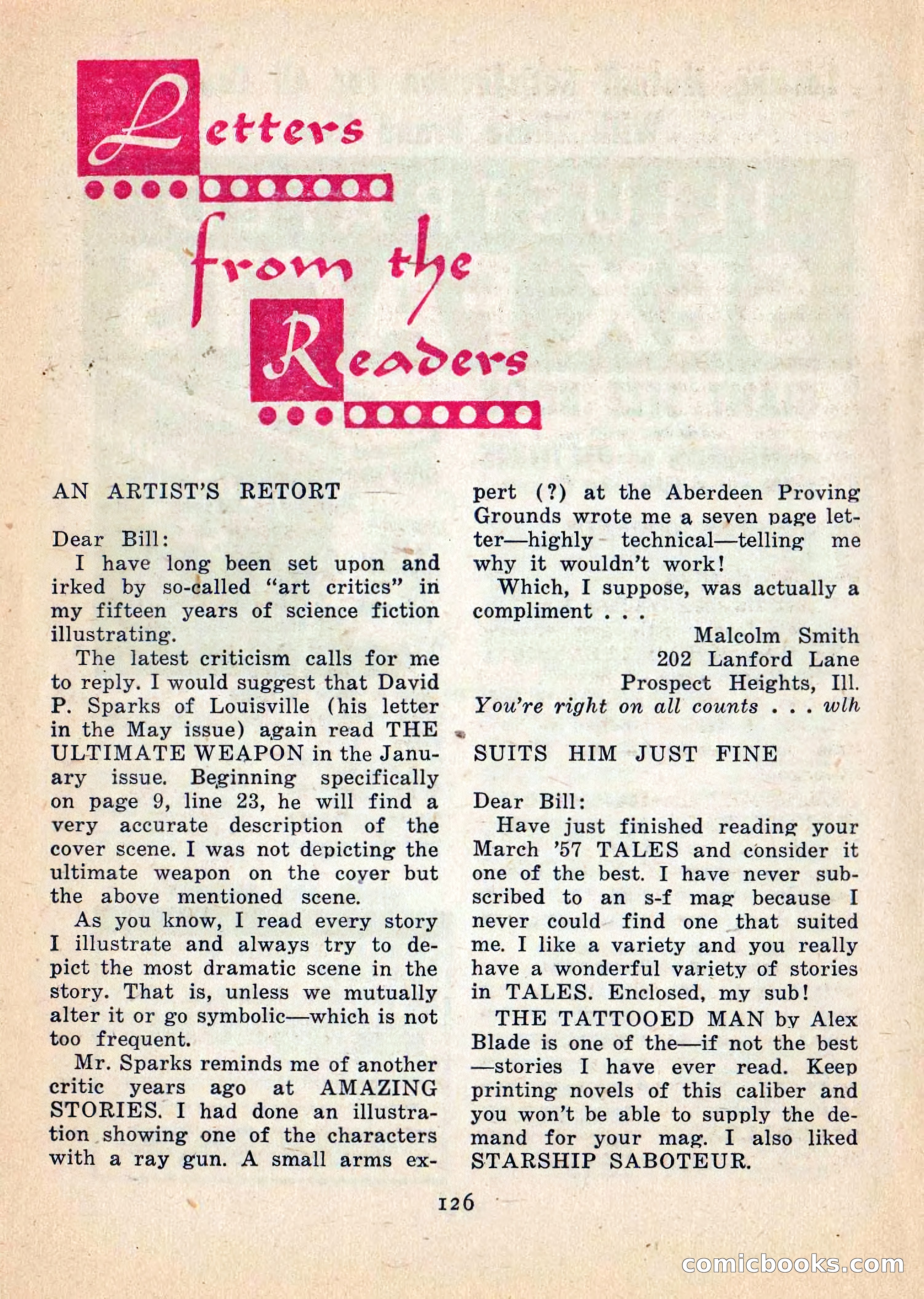 Imaginative Tales, July 1957 — page 127 of 132