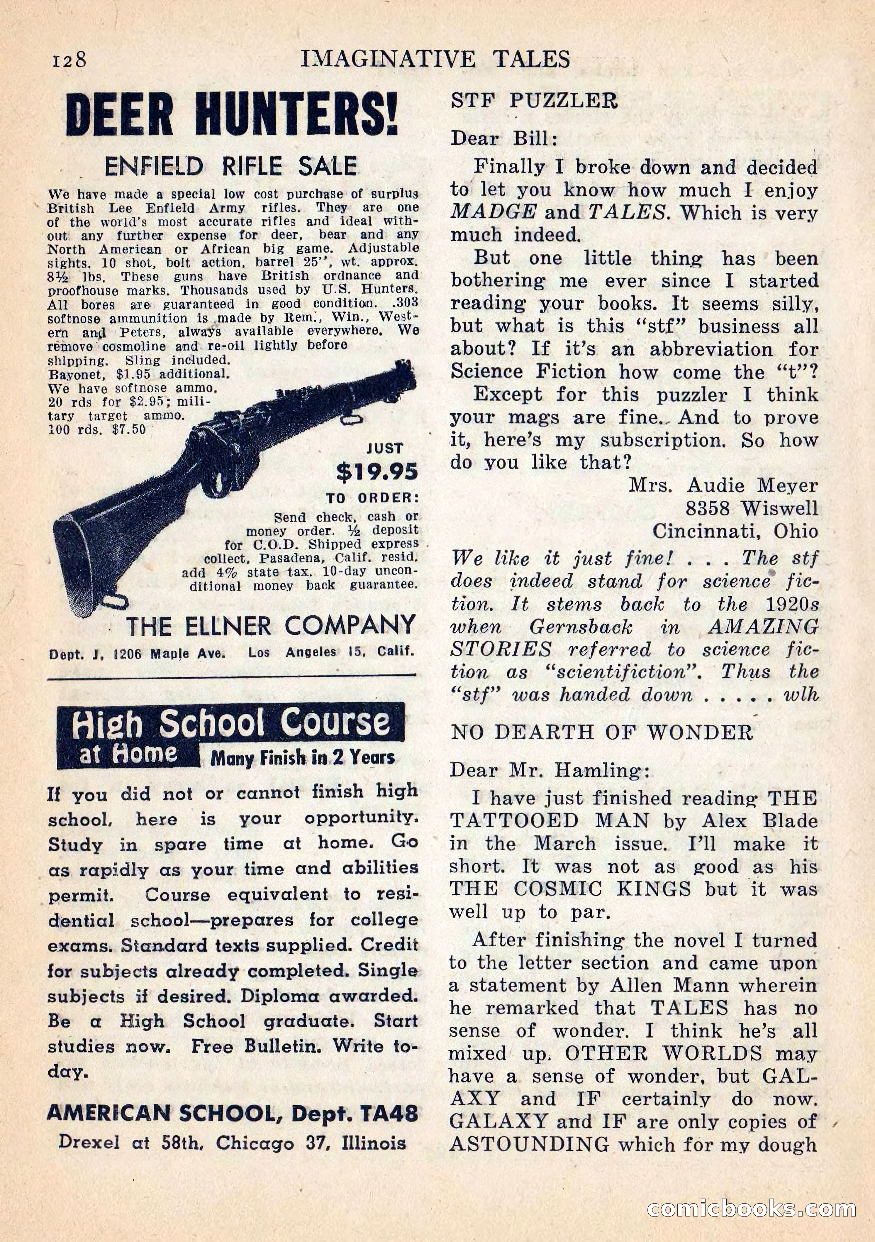 Imaginative Tales, July 1957 — page 129 of 132
