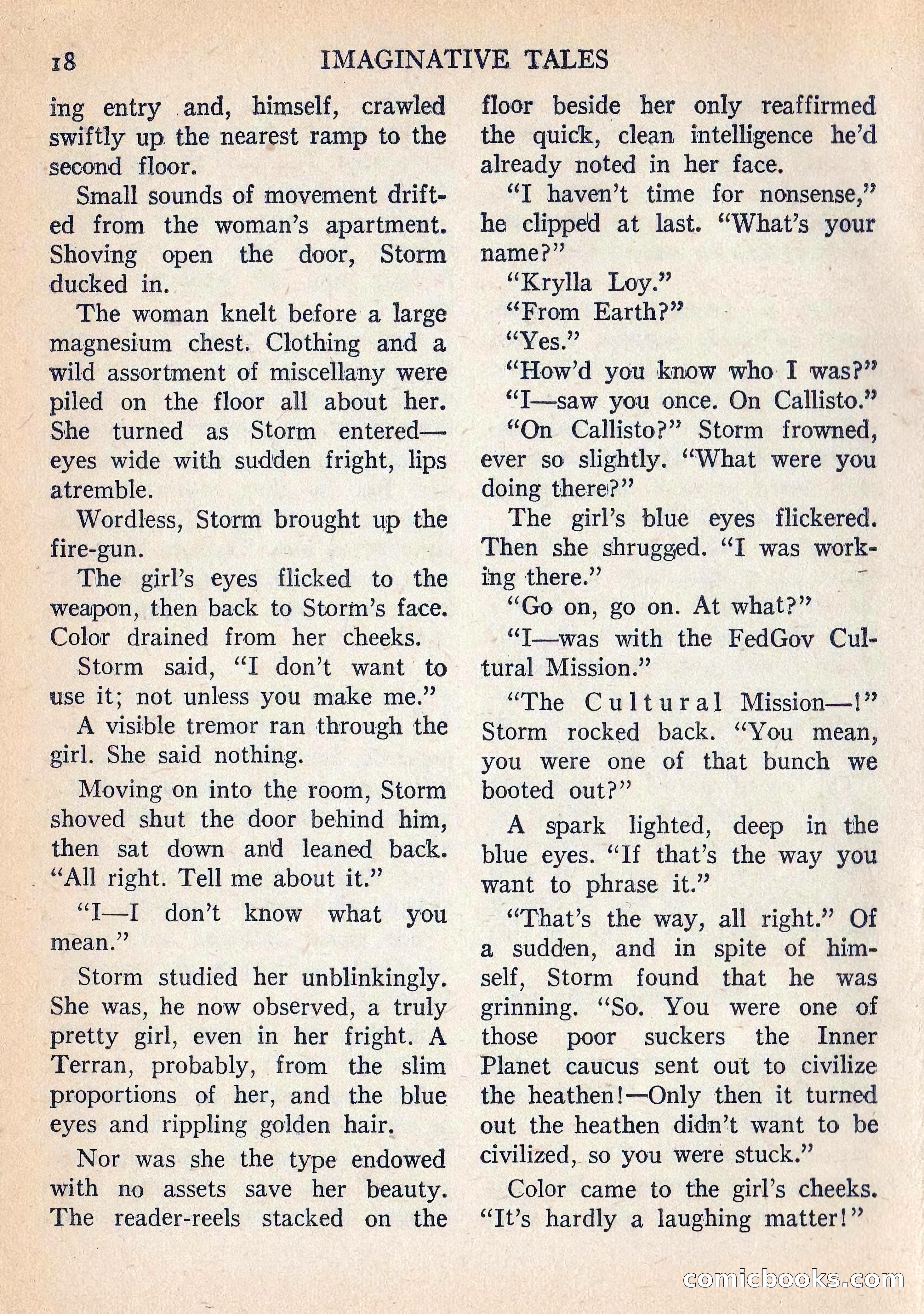 Imaginative Tales, Vol. 5, No. 3 — page 19 of 132