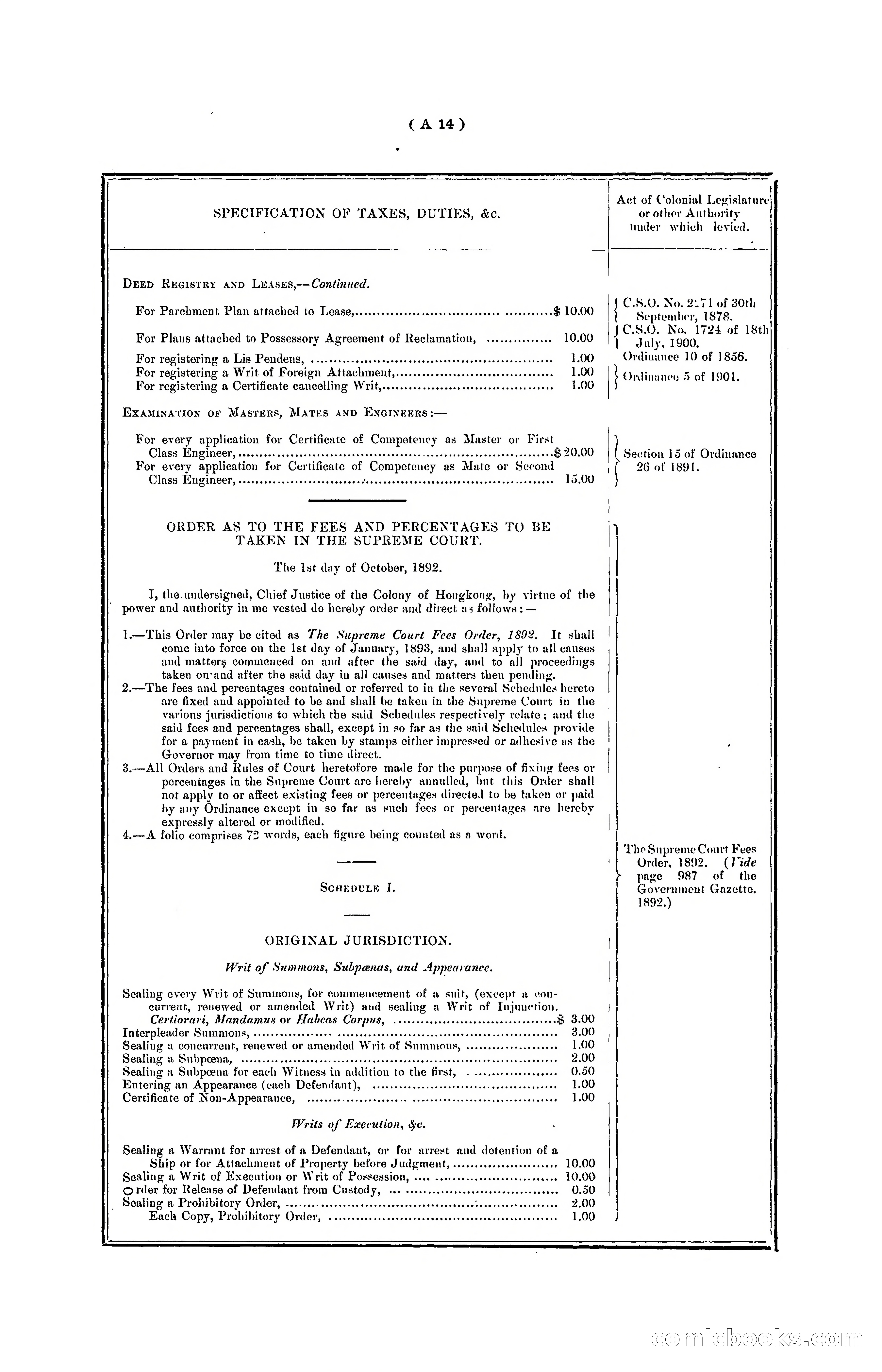 Hong Kong Blue Book for the Year, 1901 — page 22 of 370