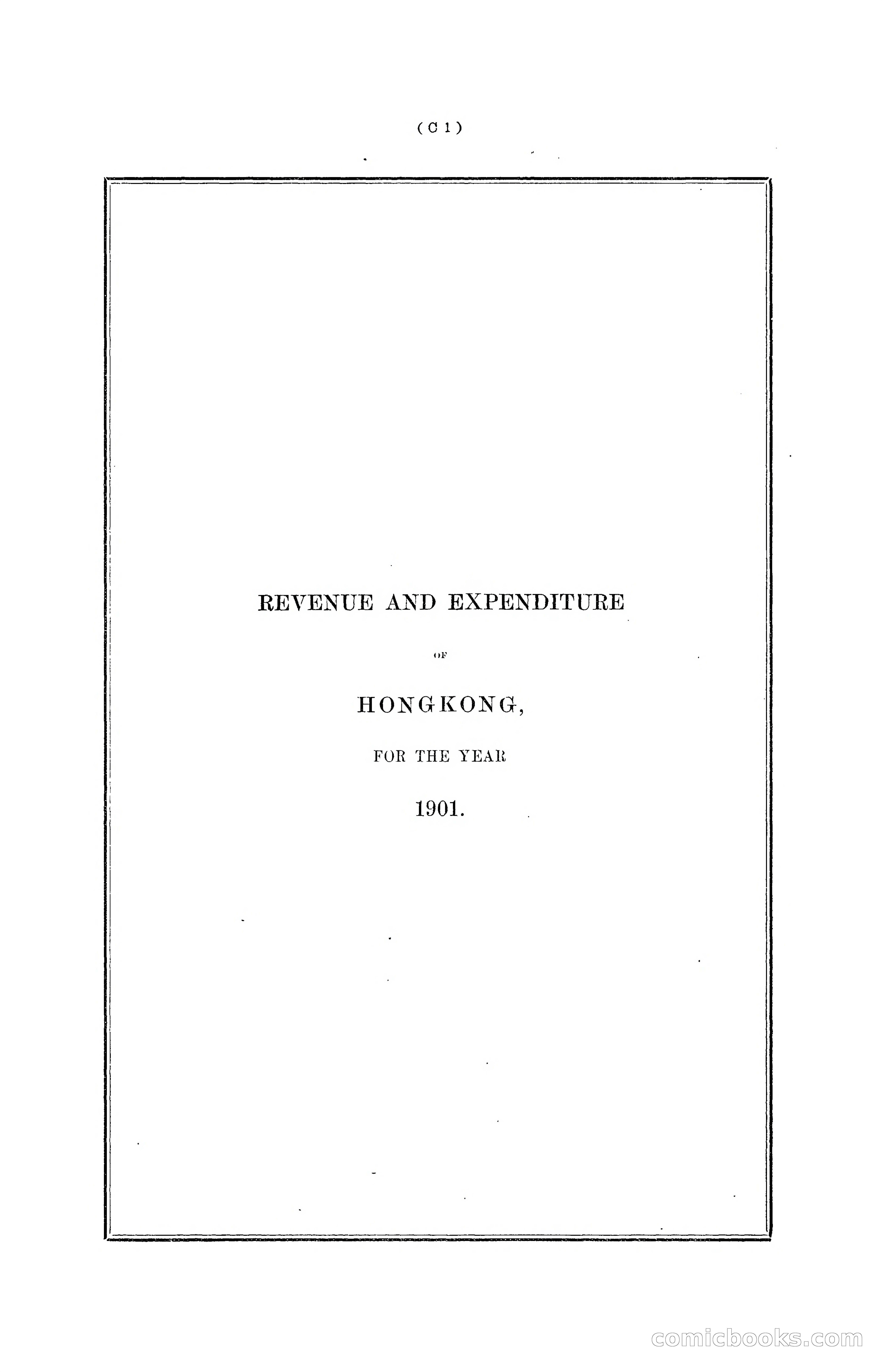 Hong Kong Blue Book for the Year, 1901 — page 49 of 370