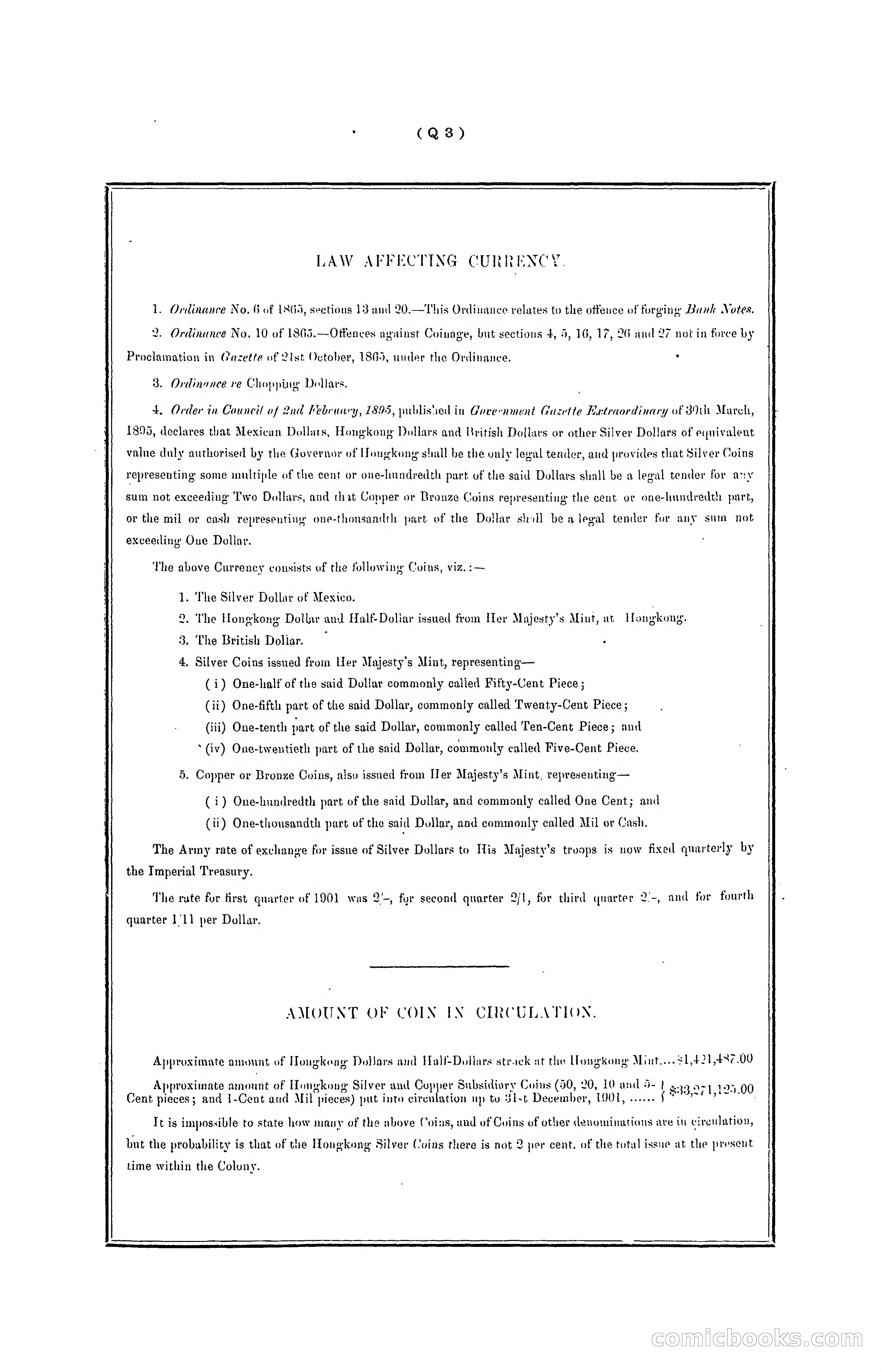 Hong Kong Blue Book for the Year, 1901 — page 305 of 370