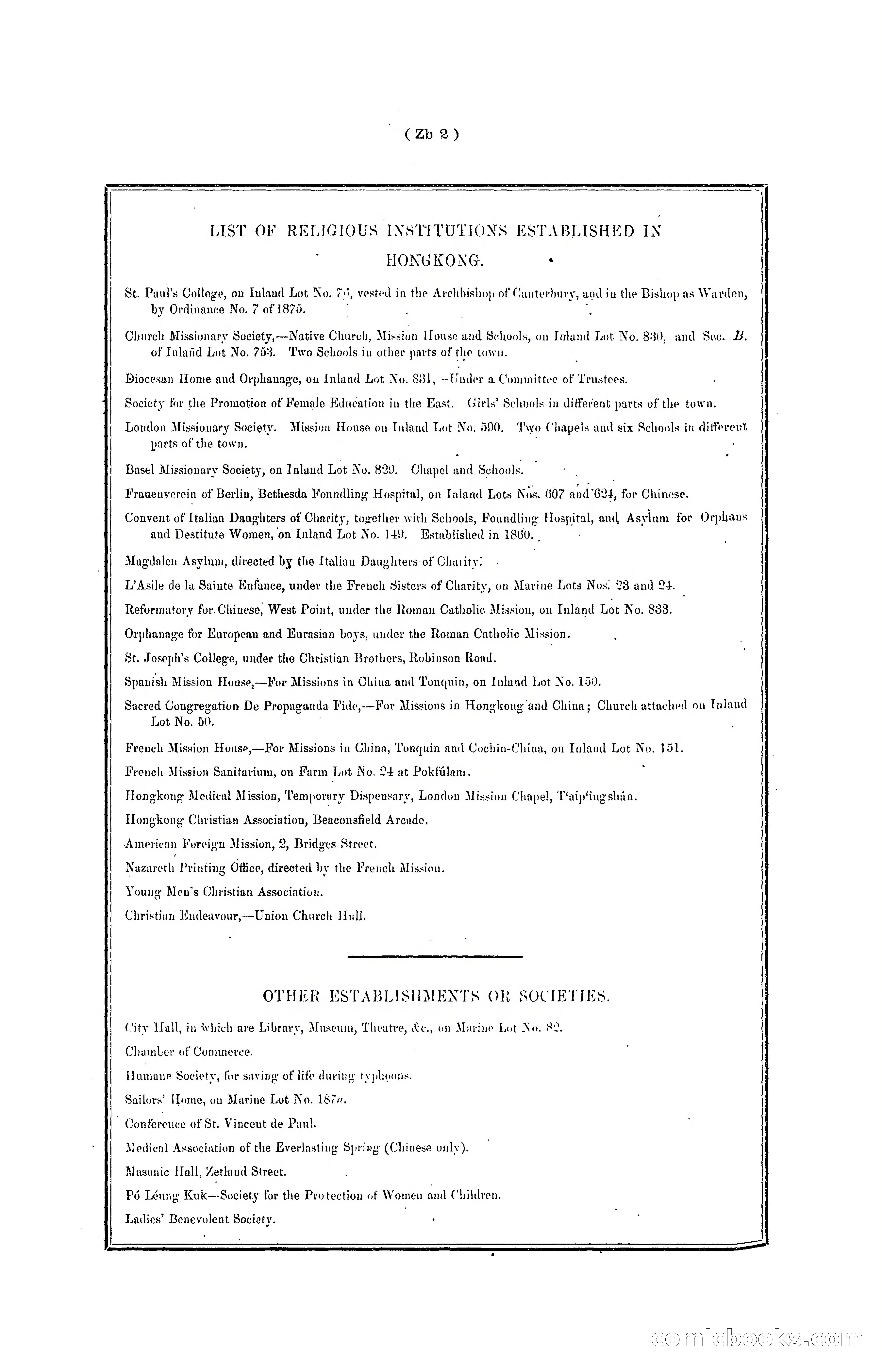 Hong Kong Blue Book for the Year, 1901 — page 368 of 370