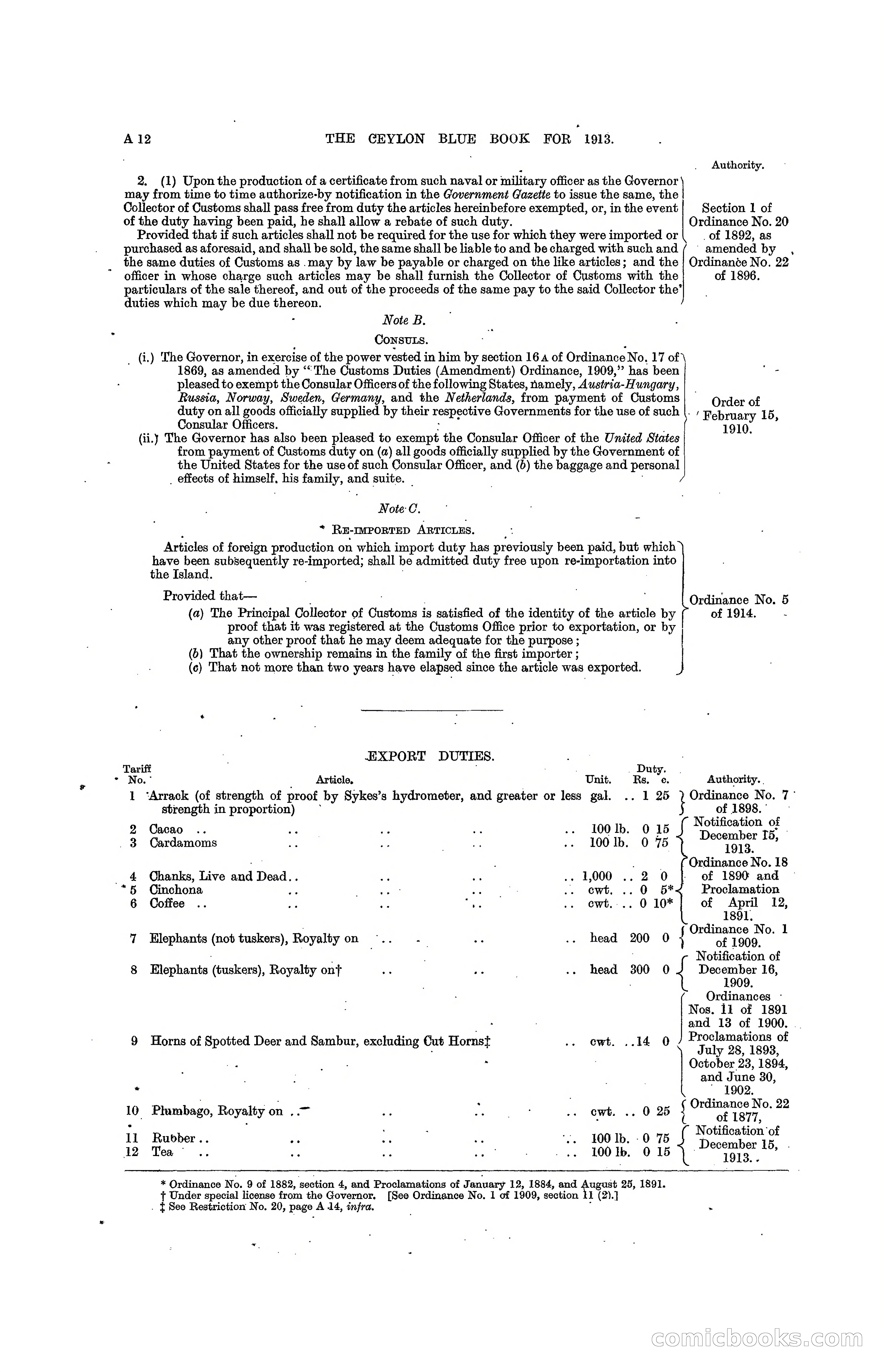 The Ceylon Blue Book, 1913 — page 28 of 398