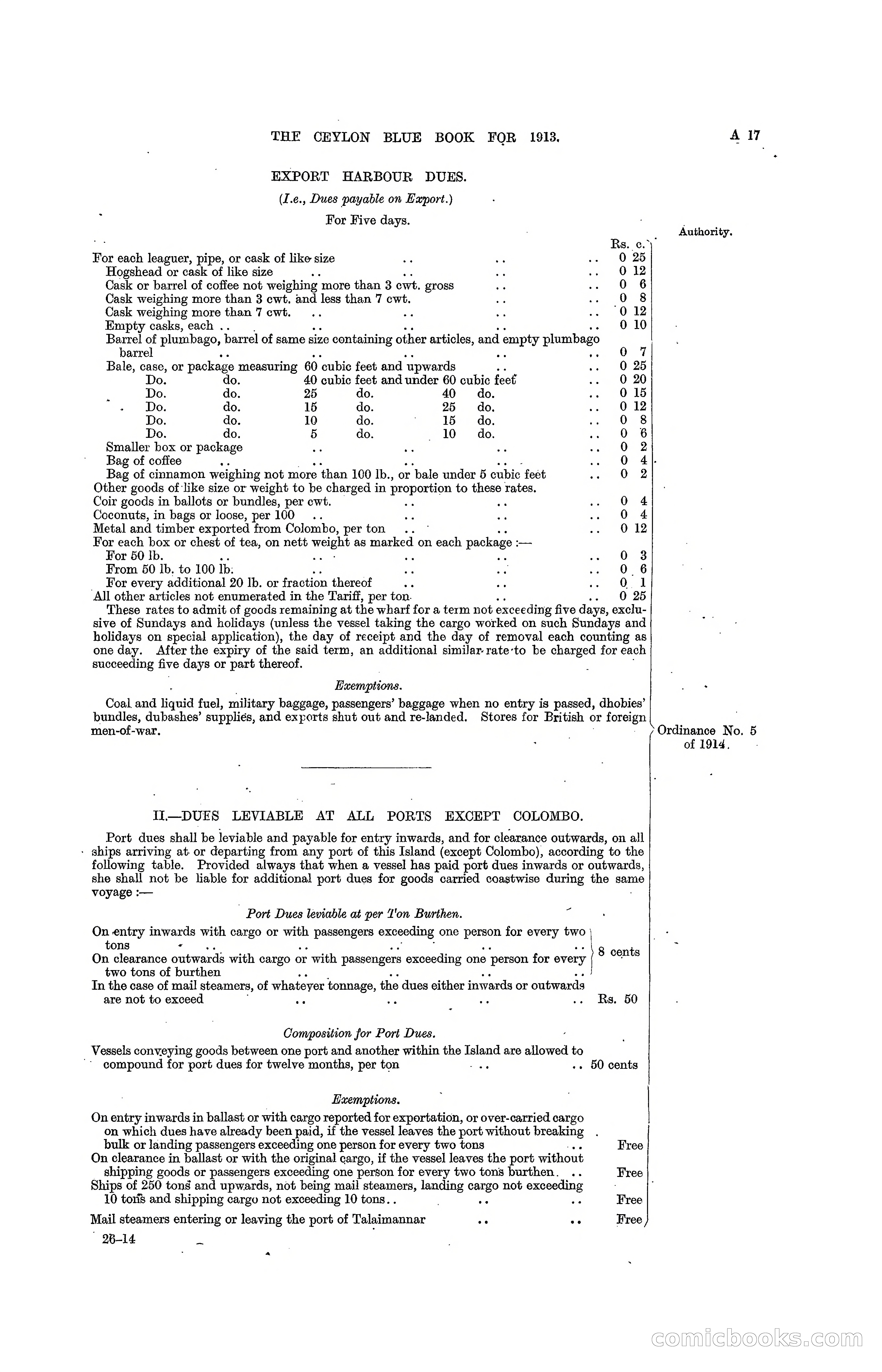 The Ceylon Blue Book, 1913 — page 33 of 398