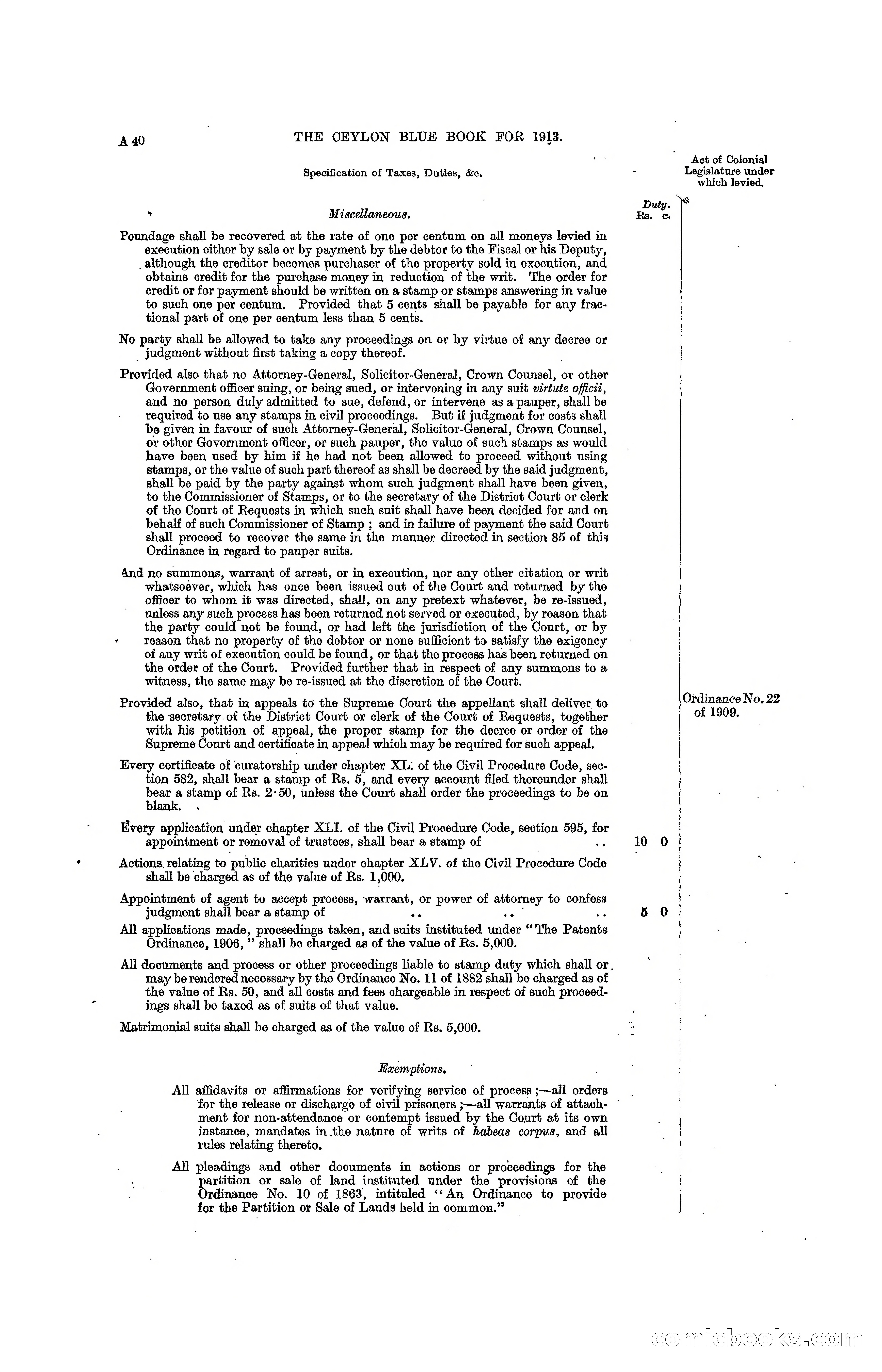 The Ceylon Blue Book, 1913 — page 56 of 398