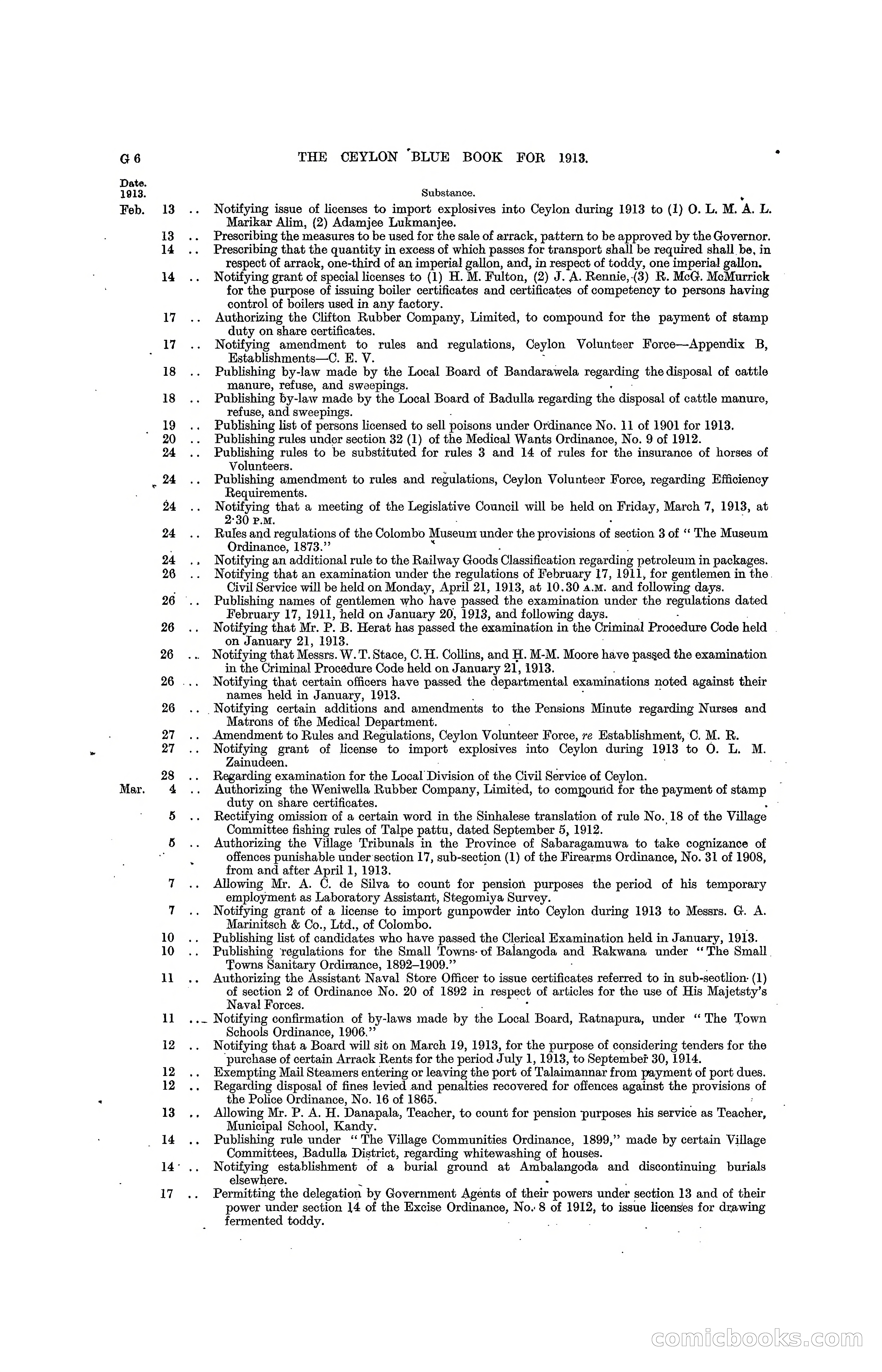 The Ceylon Blue Book, 1913 — page 200 of 398