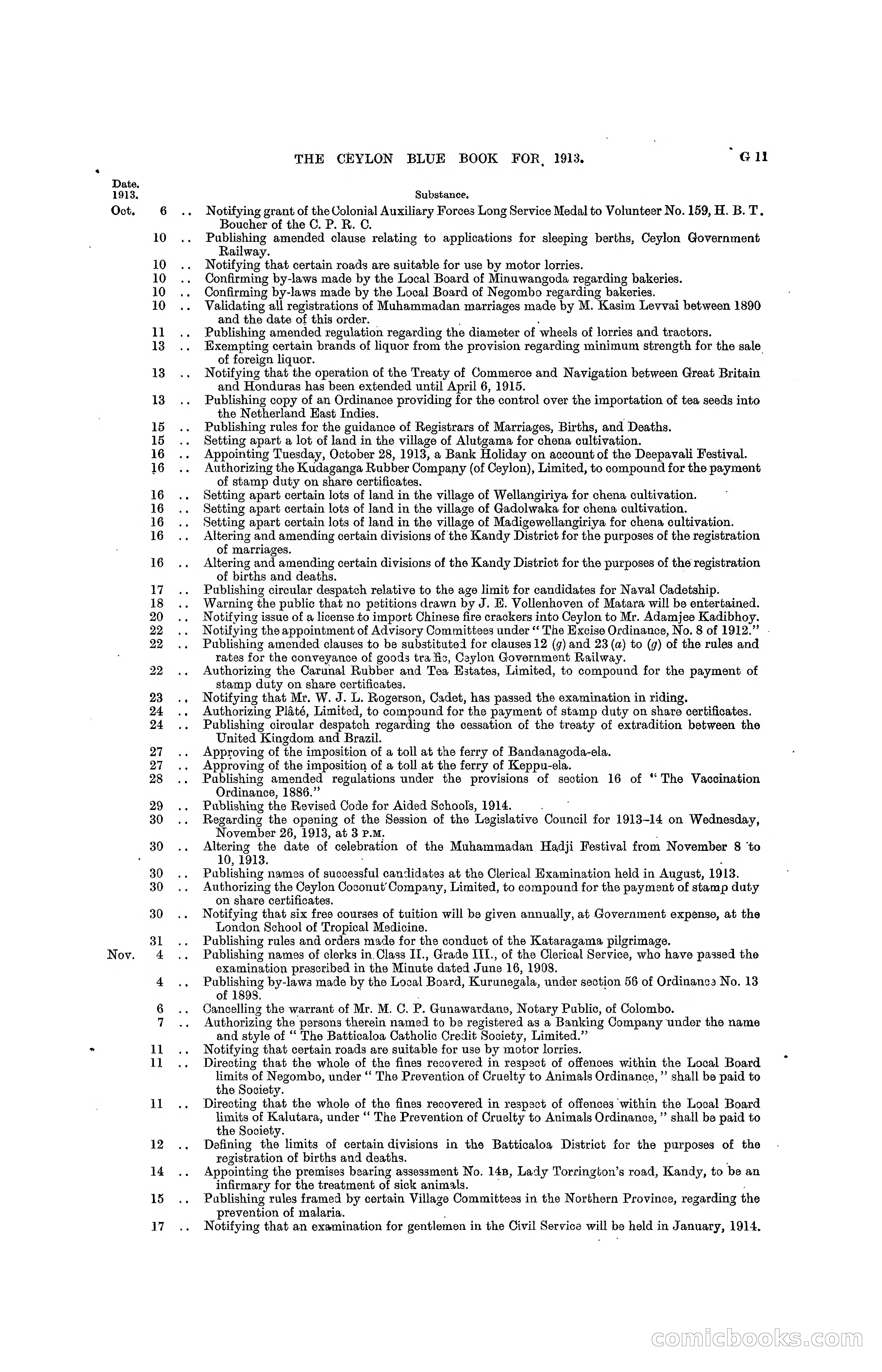 The Ceylon Blue Book, 1913 — page 205 of 398