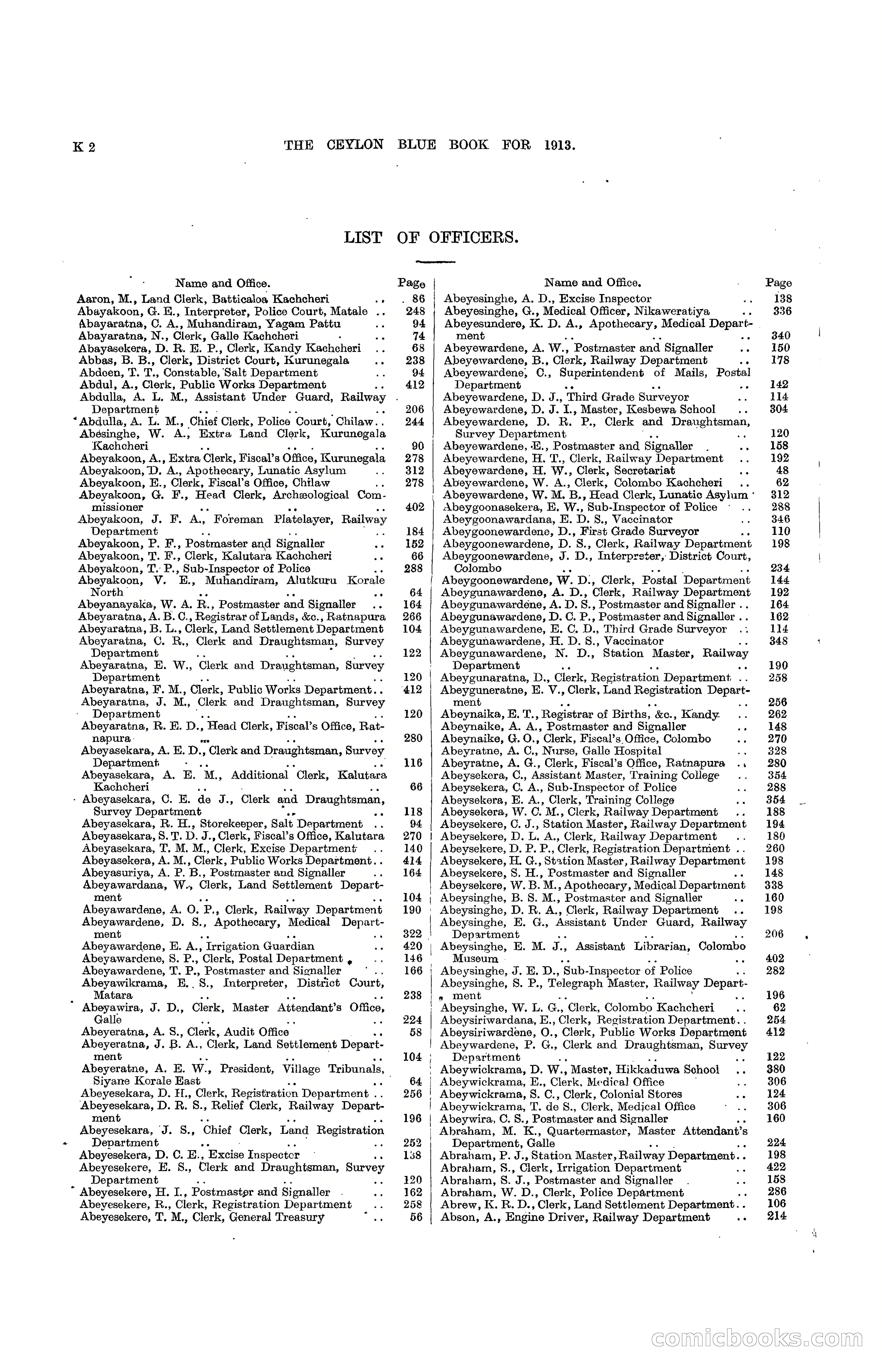 The Ceylon Blue Book, 1913 — page 222 of 398