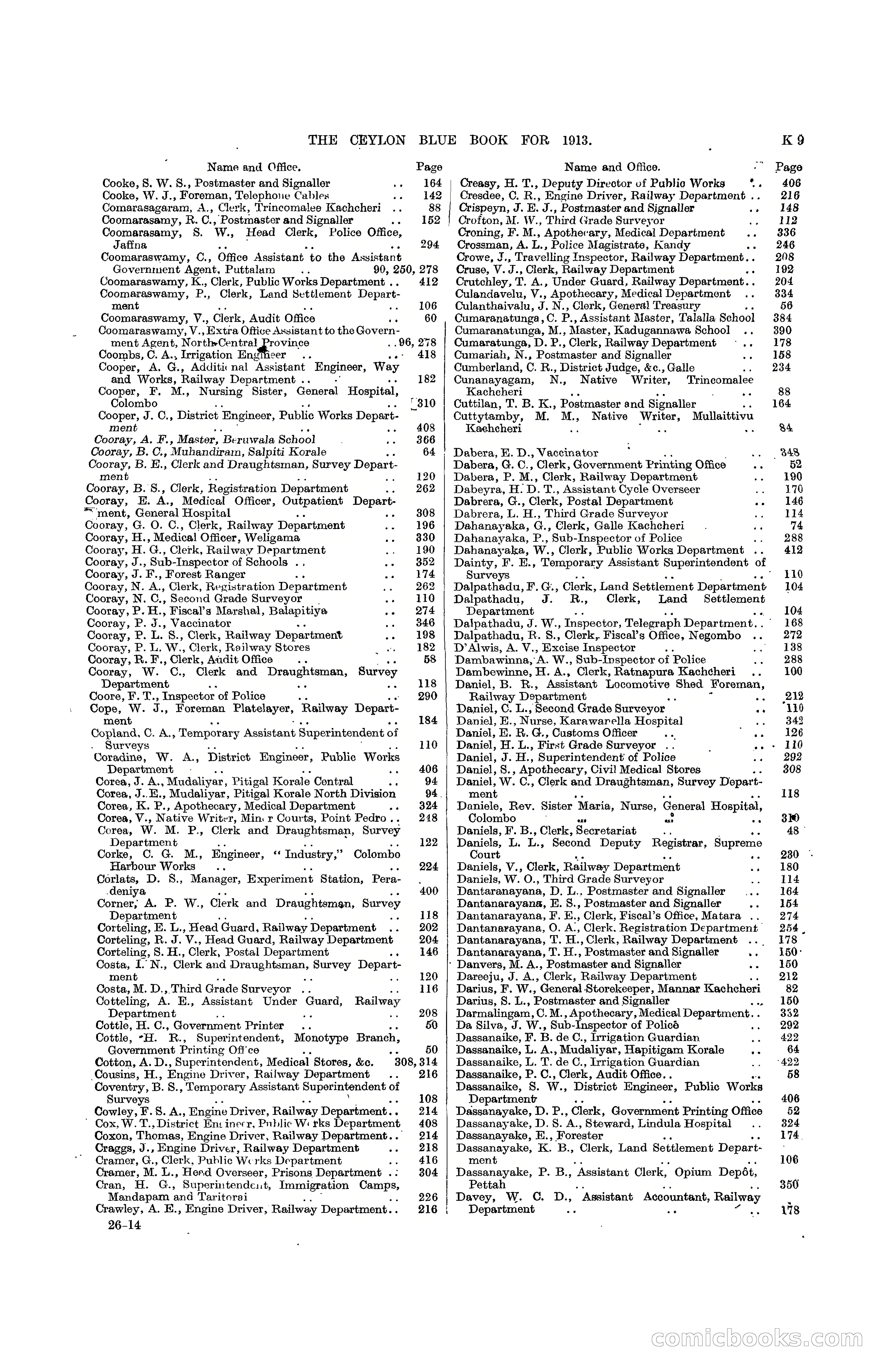 The Ceylon Blue Book, 1913 — page 229 of 398