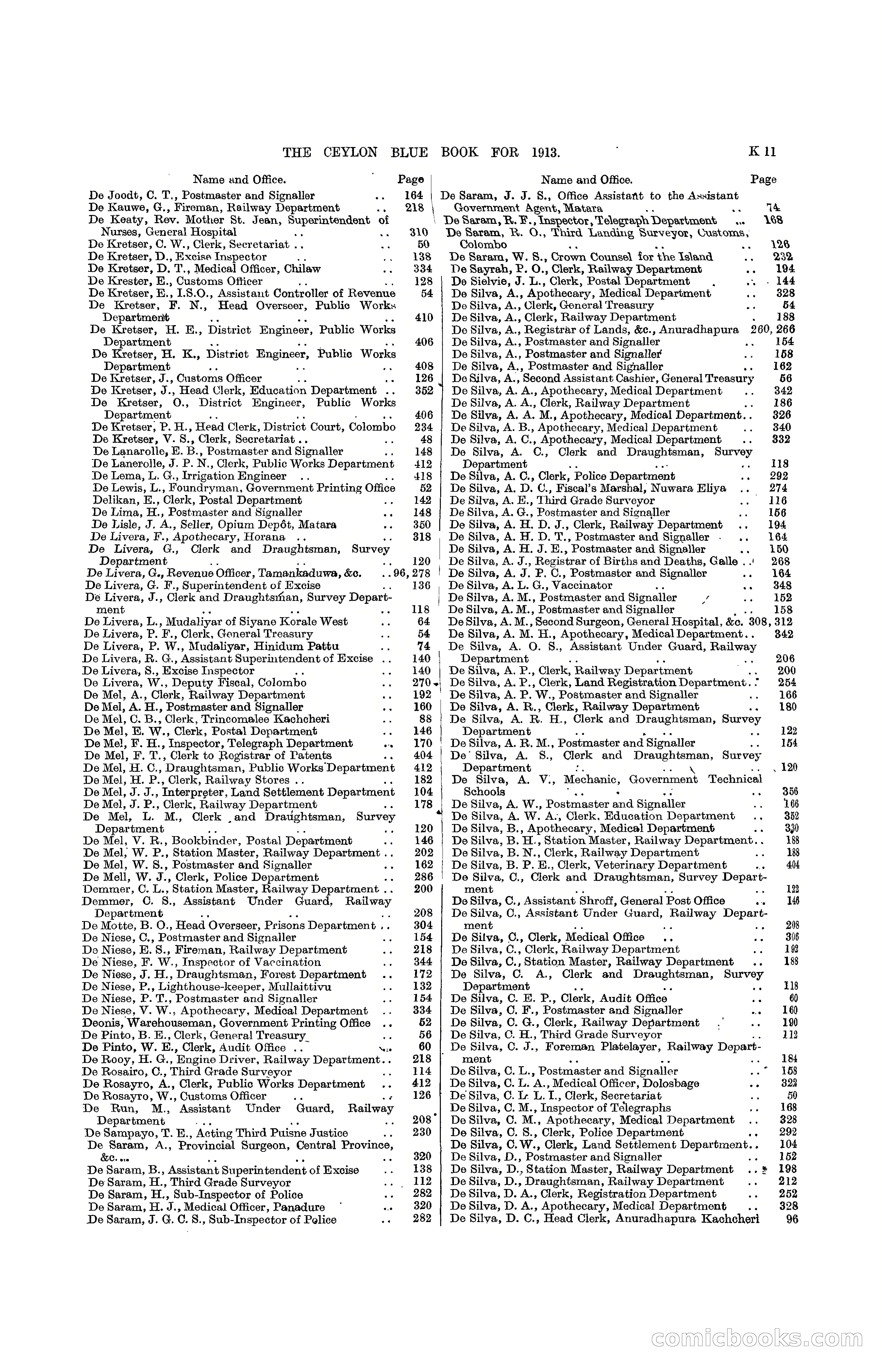 The Ceylon Blue Book, 1913 — page 231 of 398
