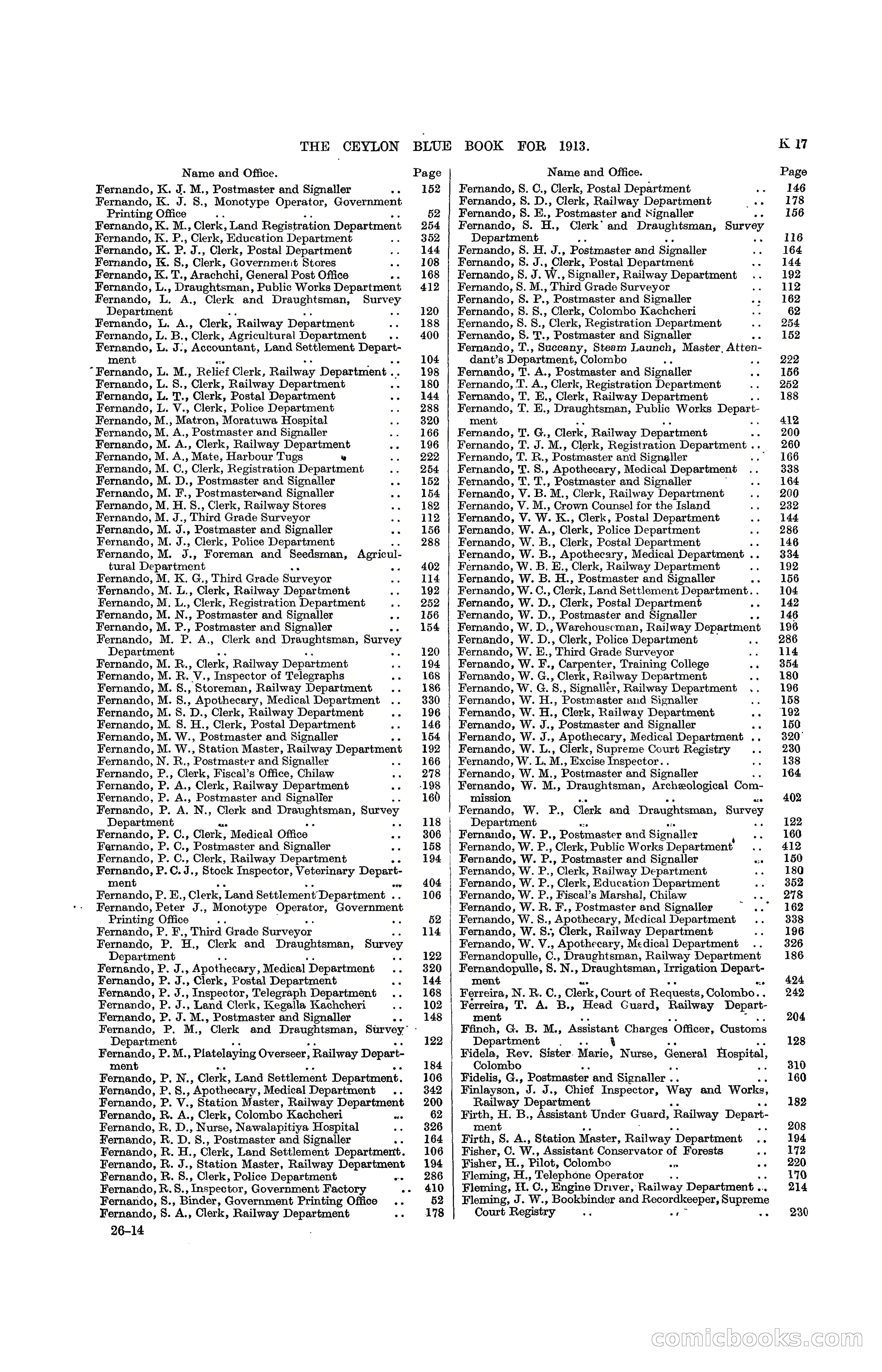 The Ceylon Blue Book, 1913 — page 237 of 398