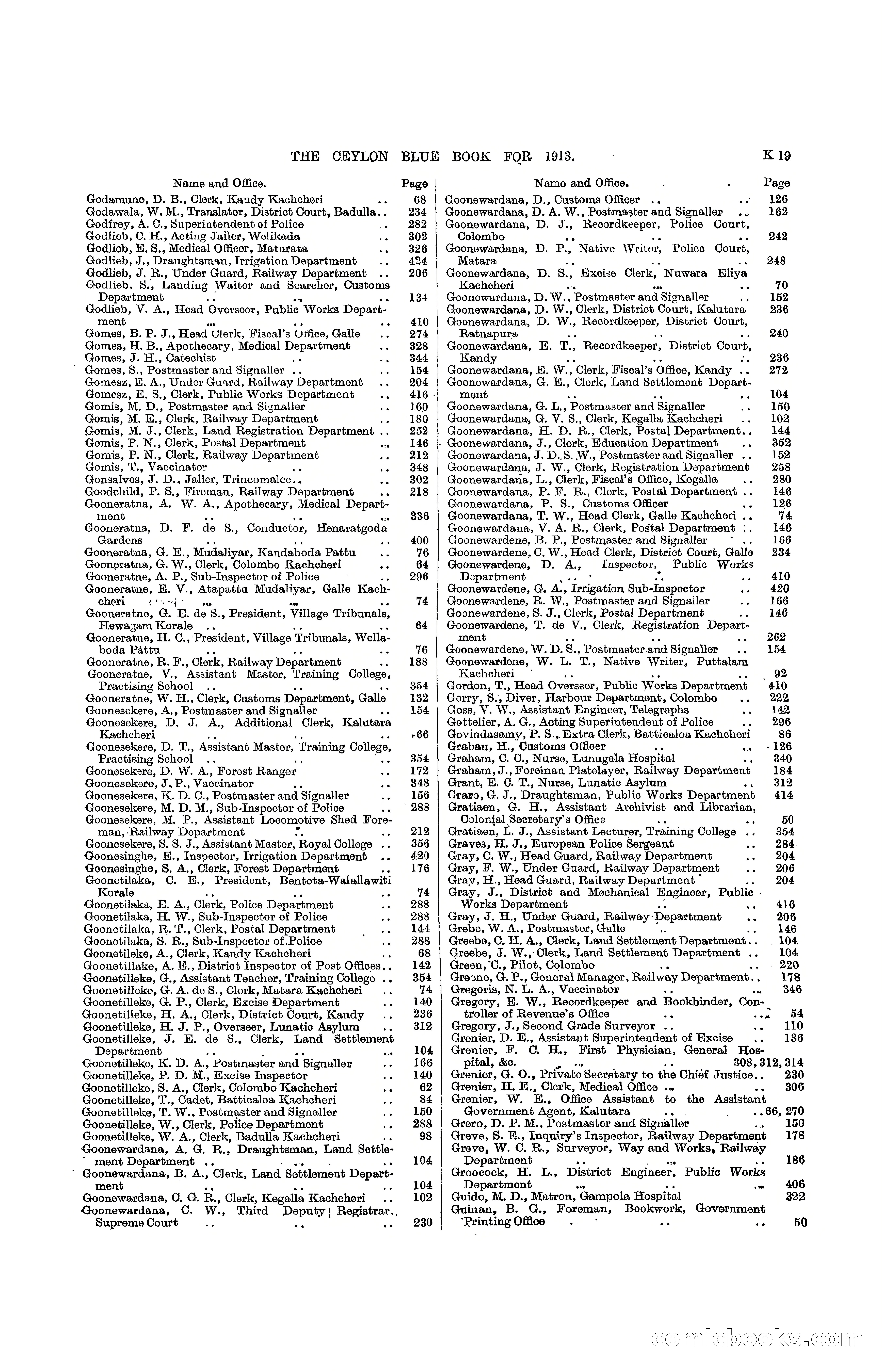 The Ceylon Blue Book, 1913 — page 239 of 398