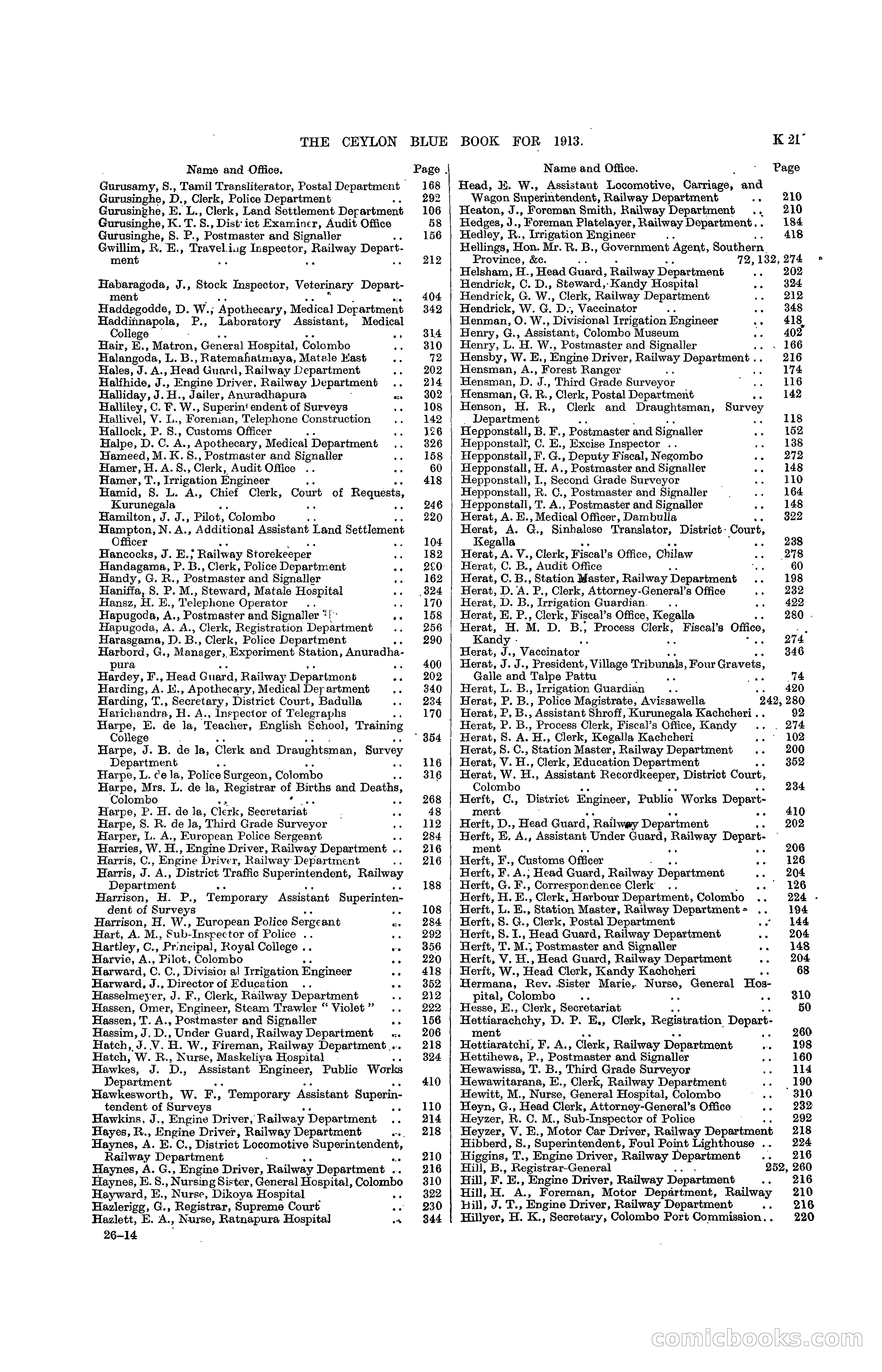 The Ceylon Blue Book, 1913 — page 241 of 398